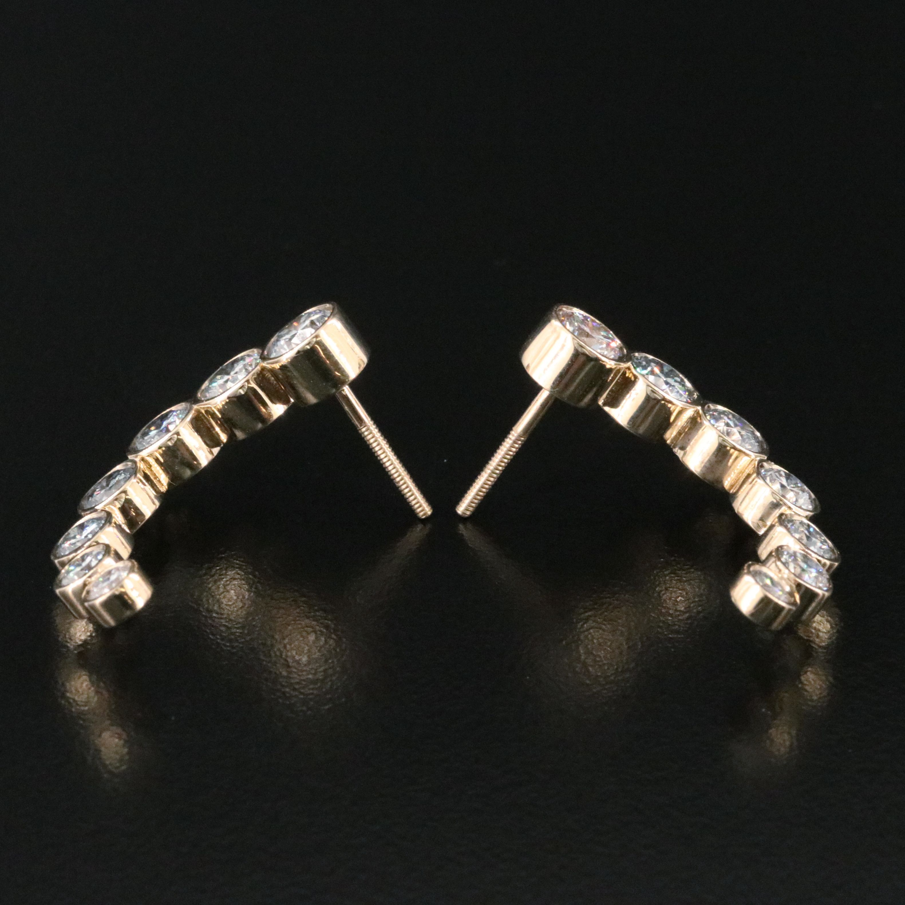 14K 4.57 CTW Lab Grown Diamond Earrings