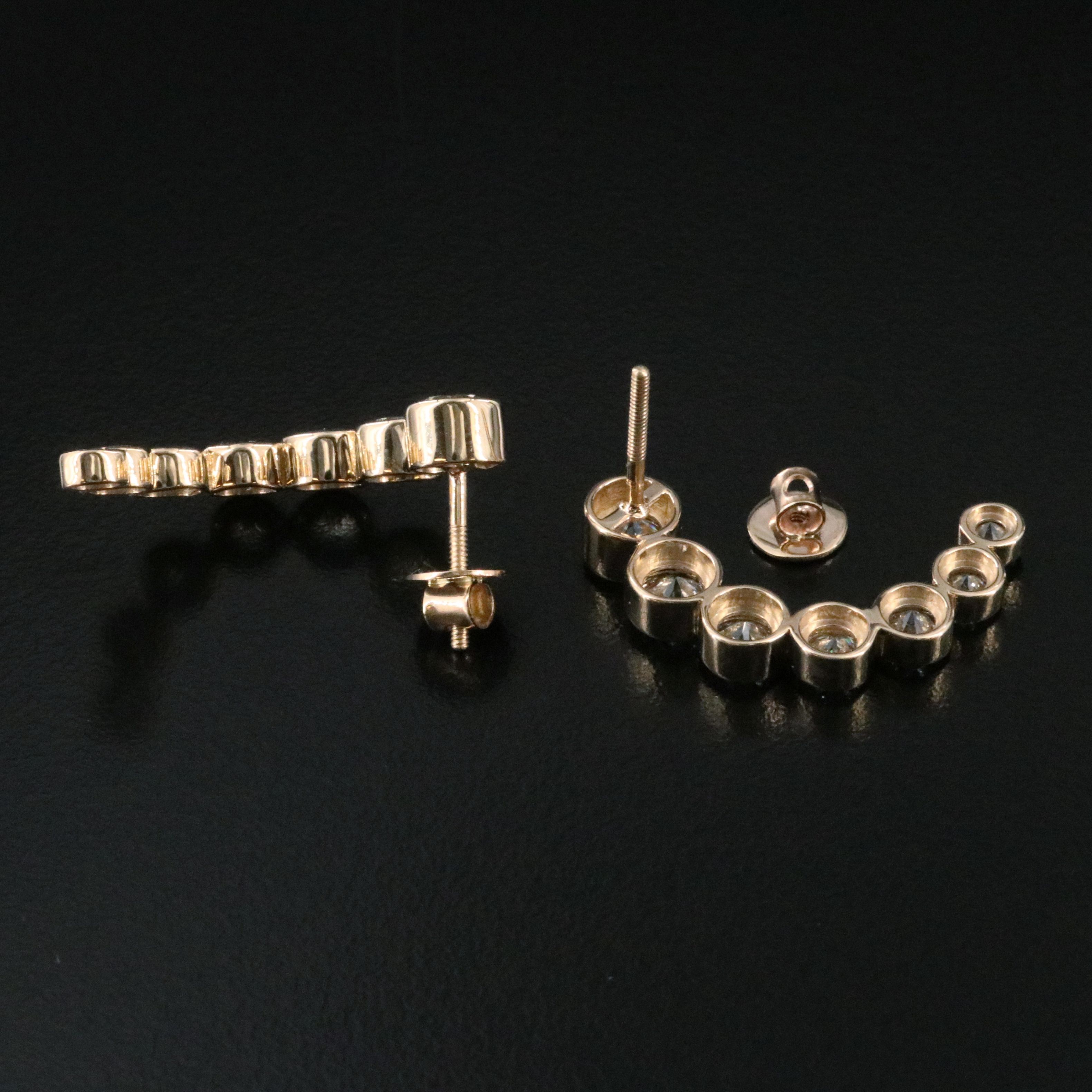 14K 4.57 CTW Lab Grown Diamond Earrings