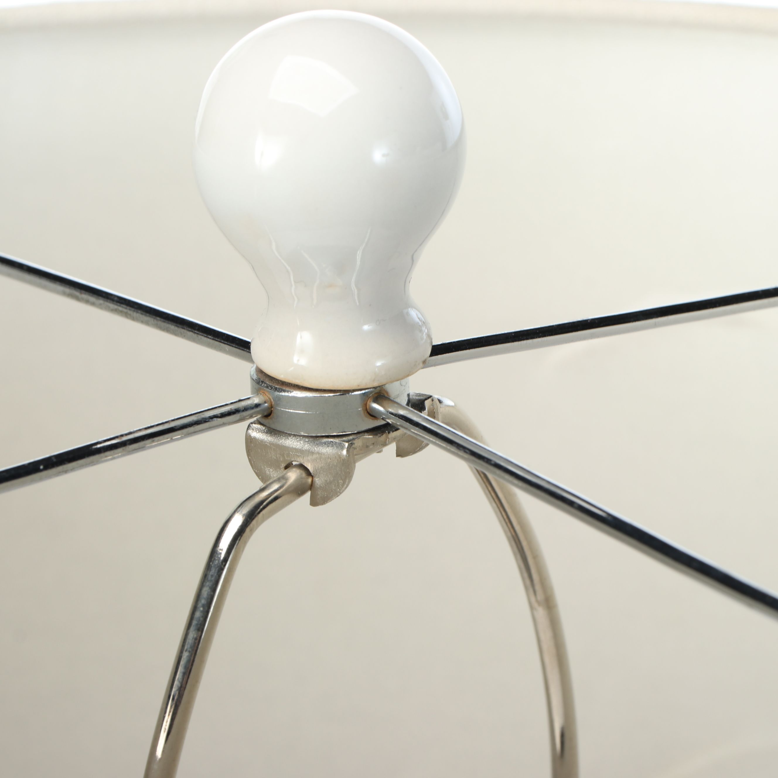 Blue Spatter Glaze Ceramic Sphere Table Lamps