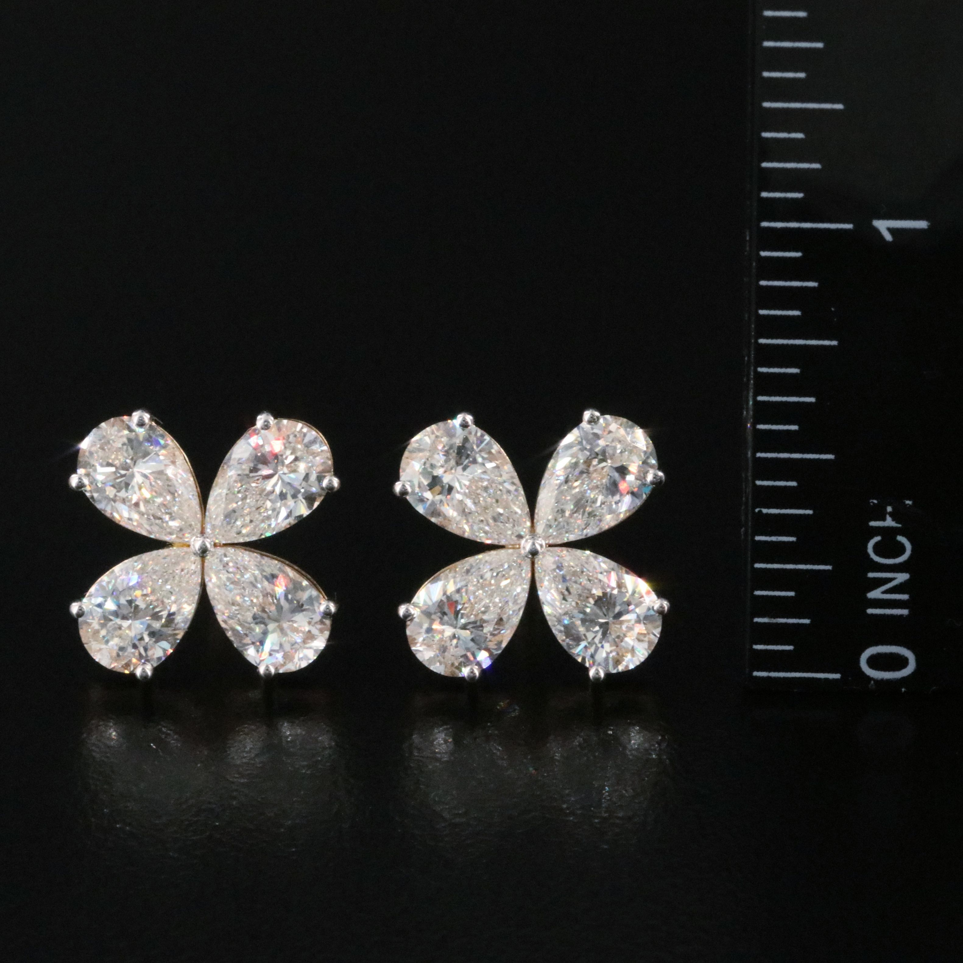 14K 6.42 CTW Lab Grown Diamond Earrings