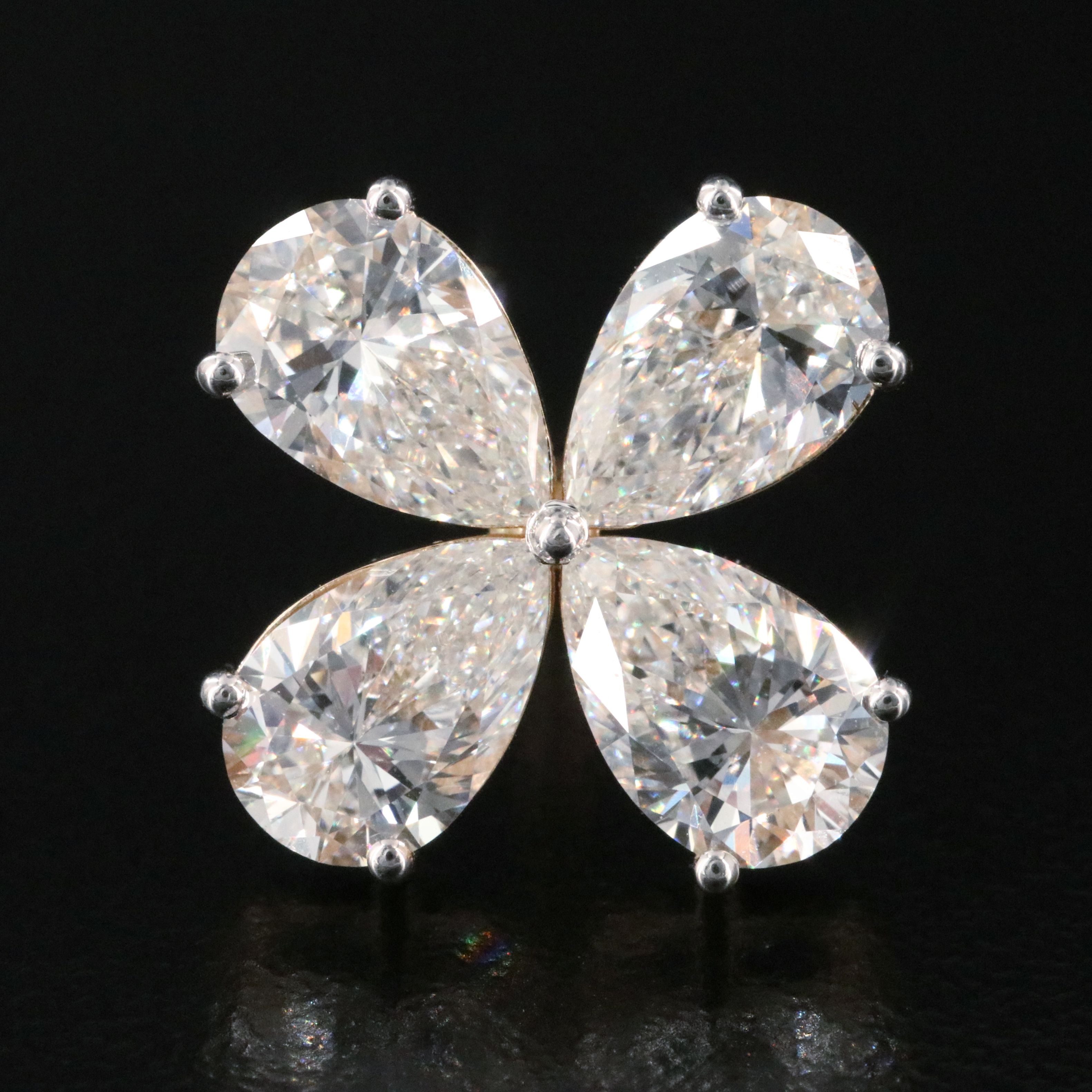14K 6.42 CTW Lab Grown Diamond Earrings