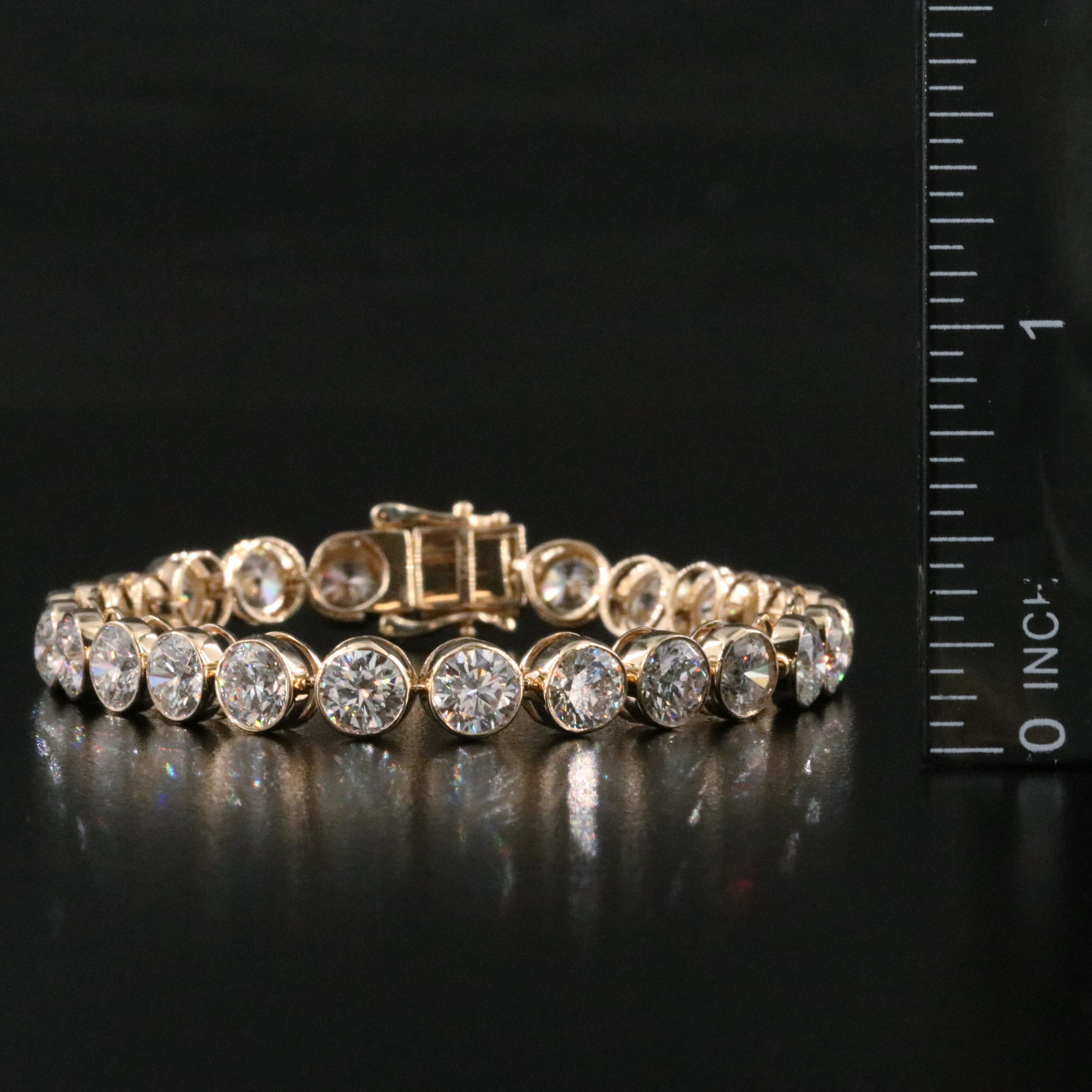 14K 15.75 CTW Lab Grown Diamond Line Bracelet