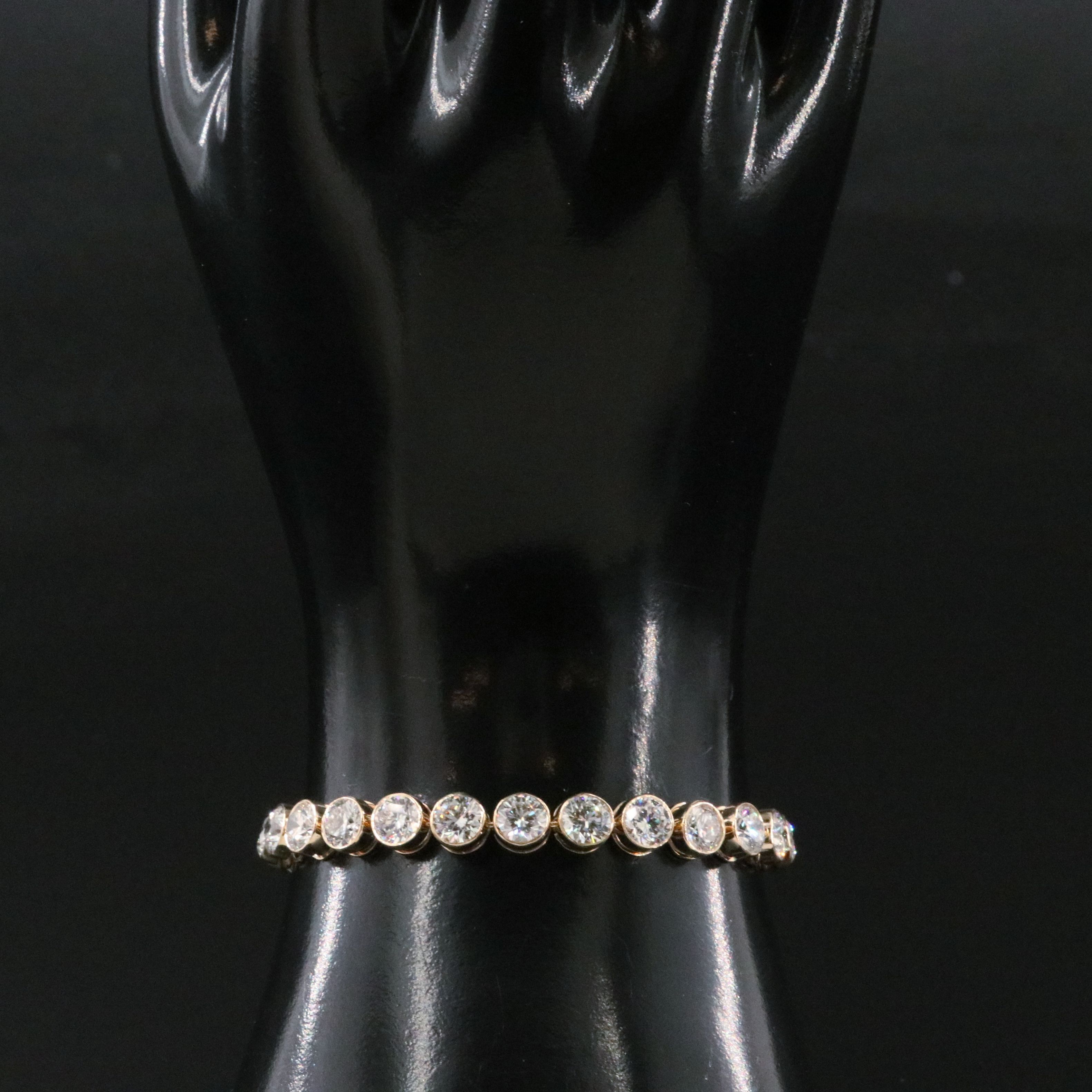 14K 15.75 CTW Lab Grown Diamond Line Bracelet