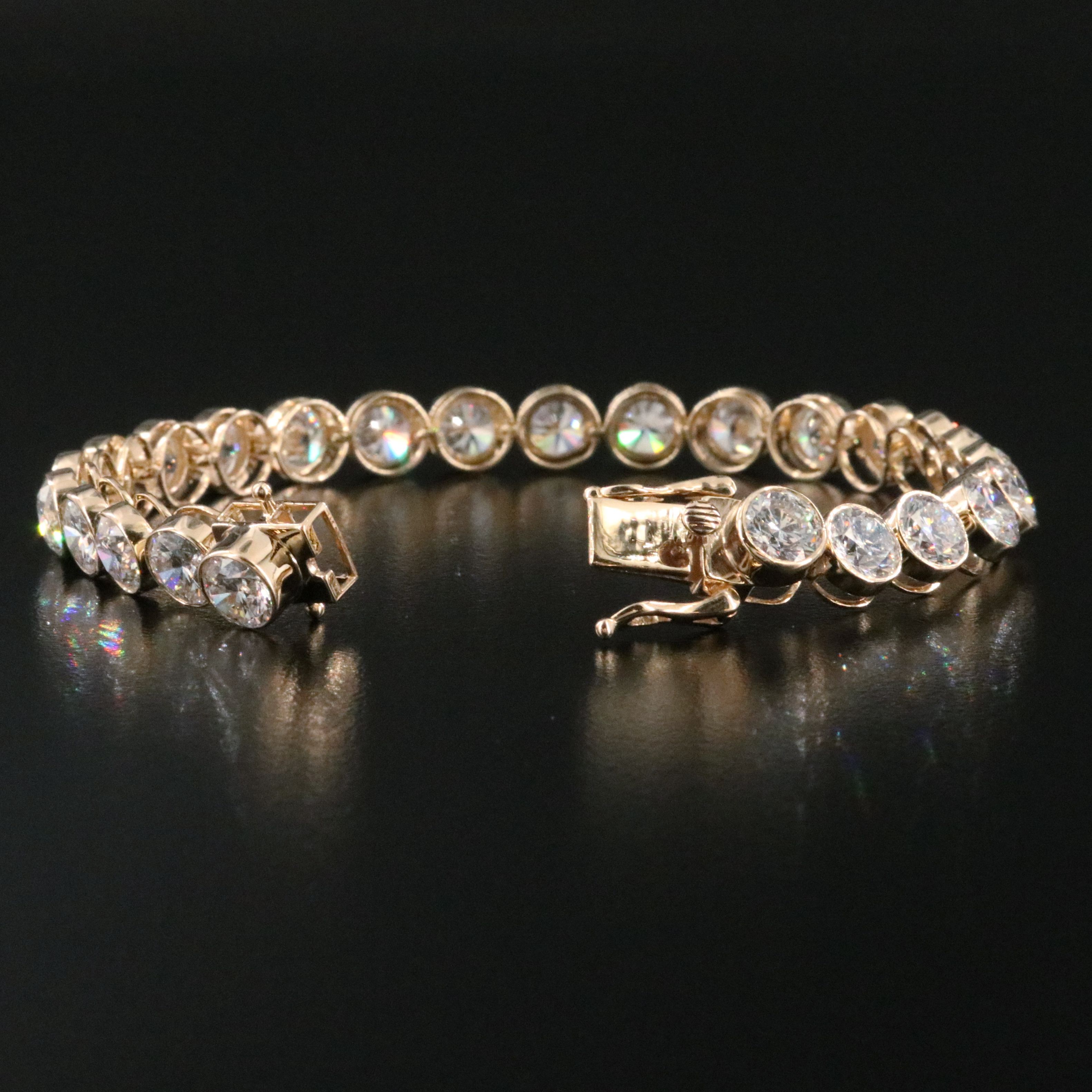 14K 15.75 CTW Lab Grown Diamond Line Bracelet