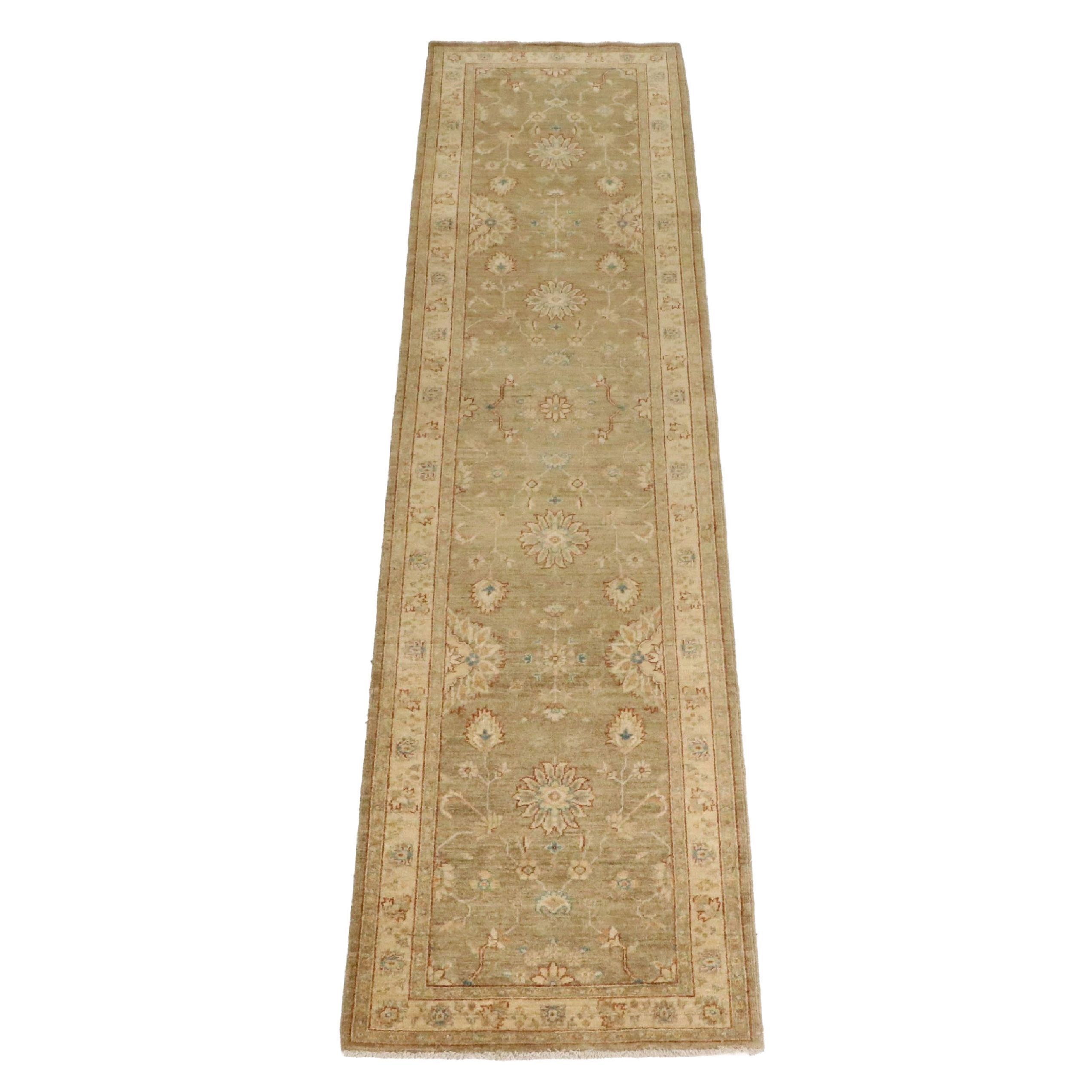 3' x 11'11 Hand-Knotted Turkish Oushak Carpet Runner