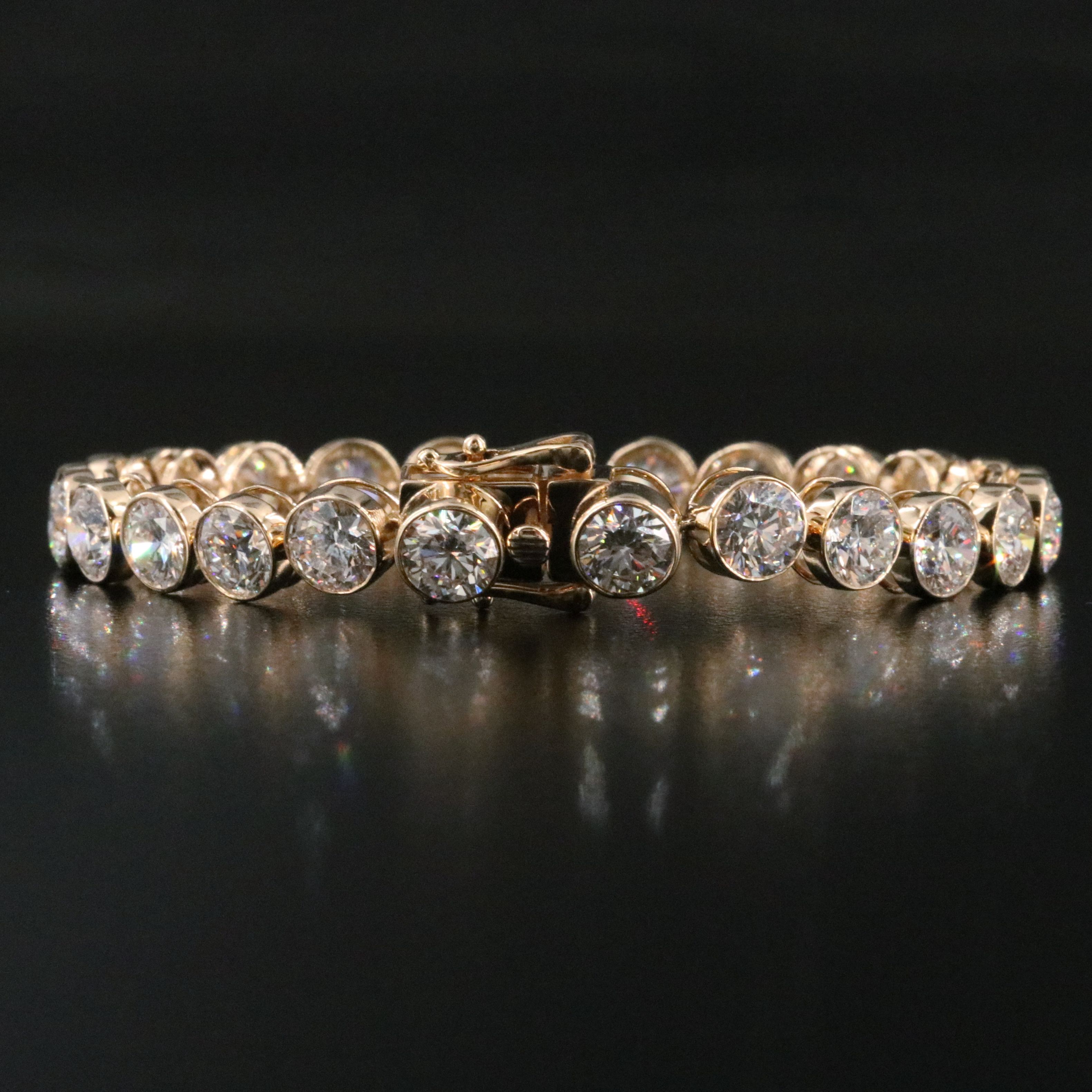 14K 15.75 CTW Lab Grown Diamond Line Bracelet