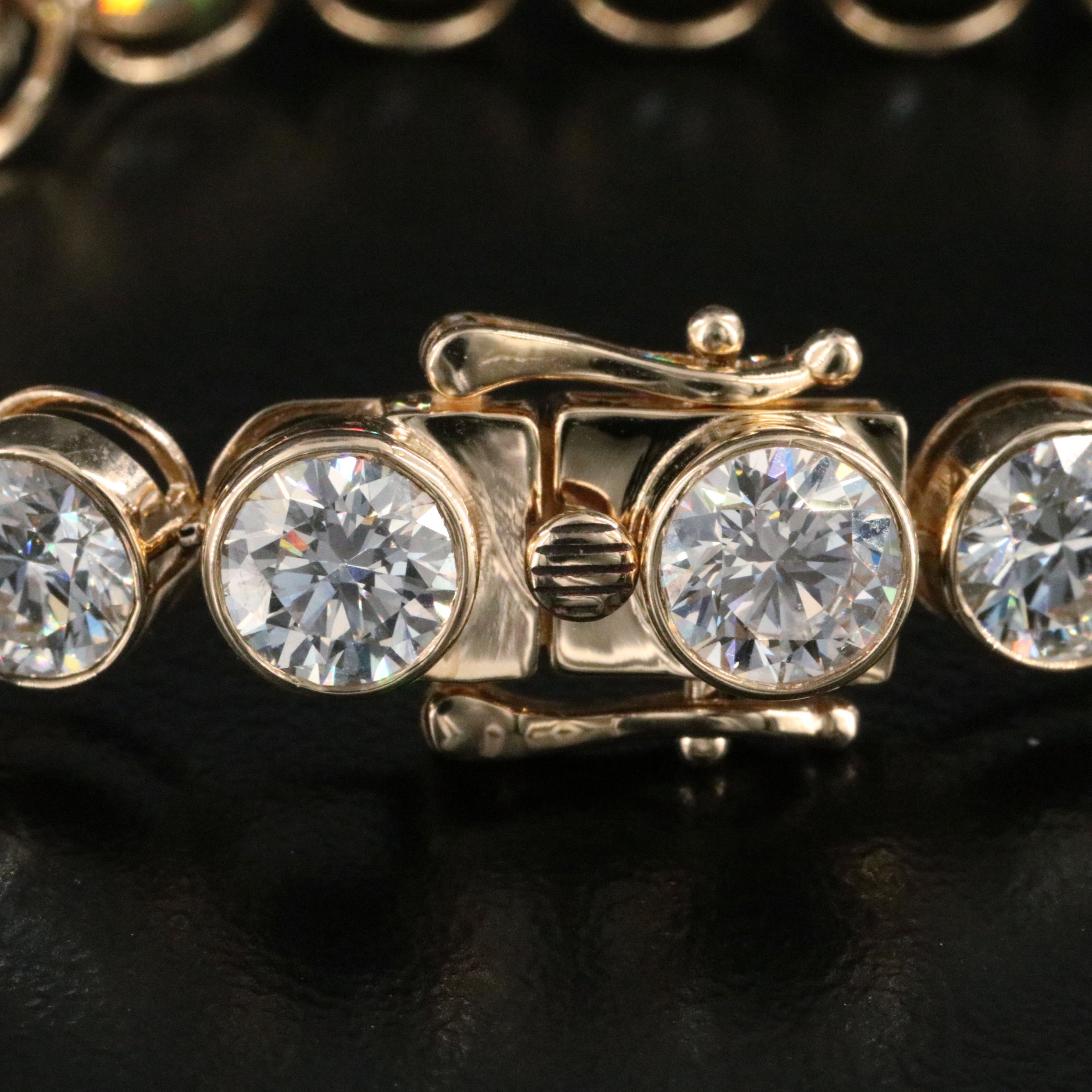 14K 15.75 CTW Lab Grown Diamond Line Bracelet