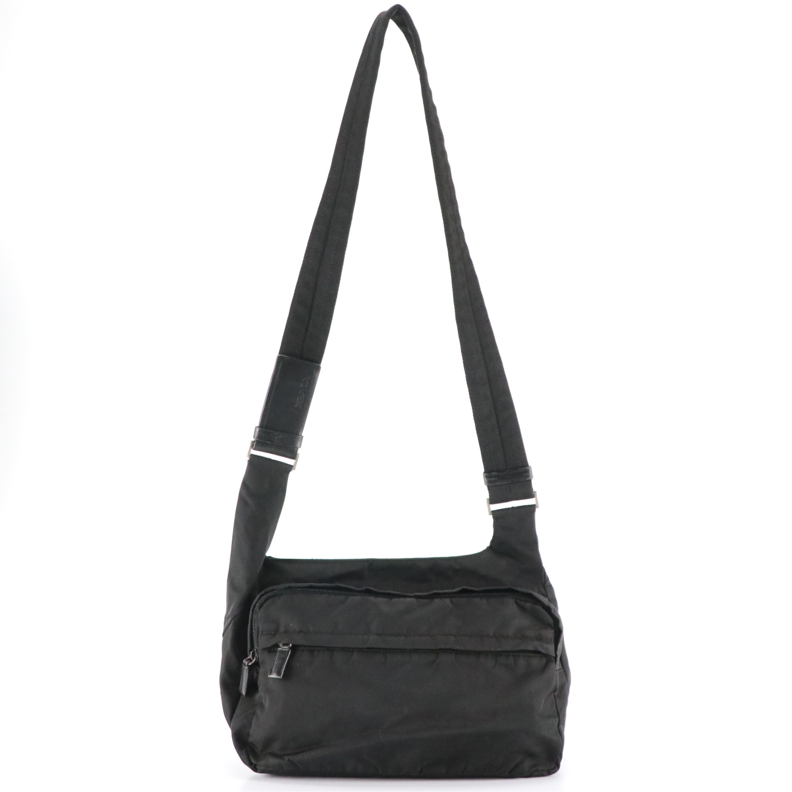 Prada Medium Crossbody Bag in Black Tessuto Nylon
