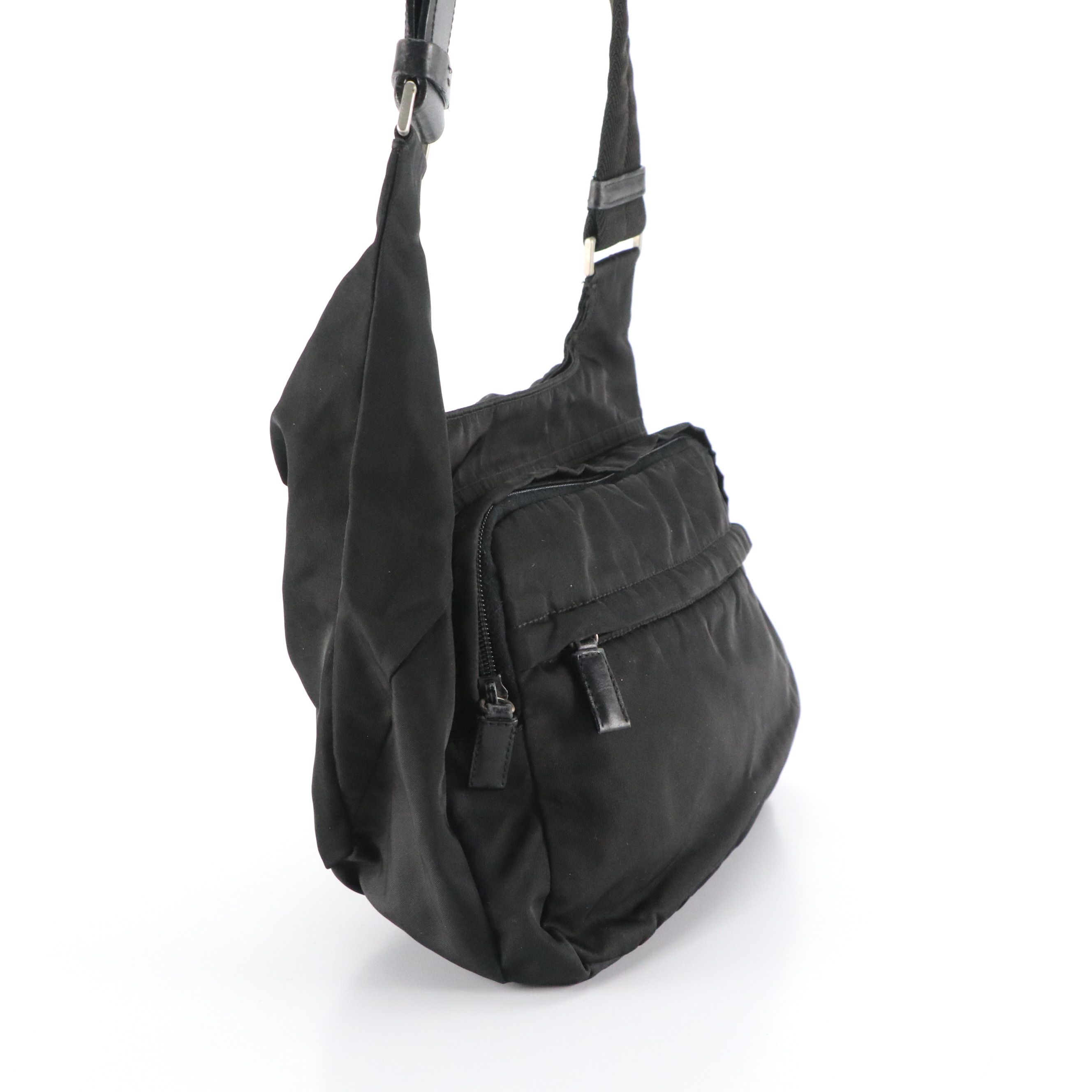 Prada Medium Crossbody Bag in Black Tessuto Nylon
