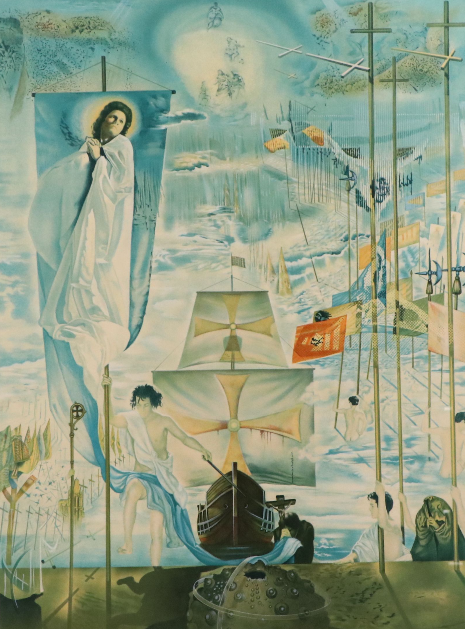 Diego Colón Signed After Salvador Dalí Print "The Discovery of America...," 1982