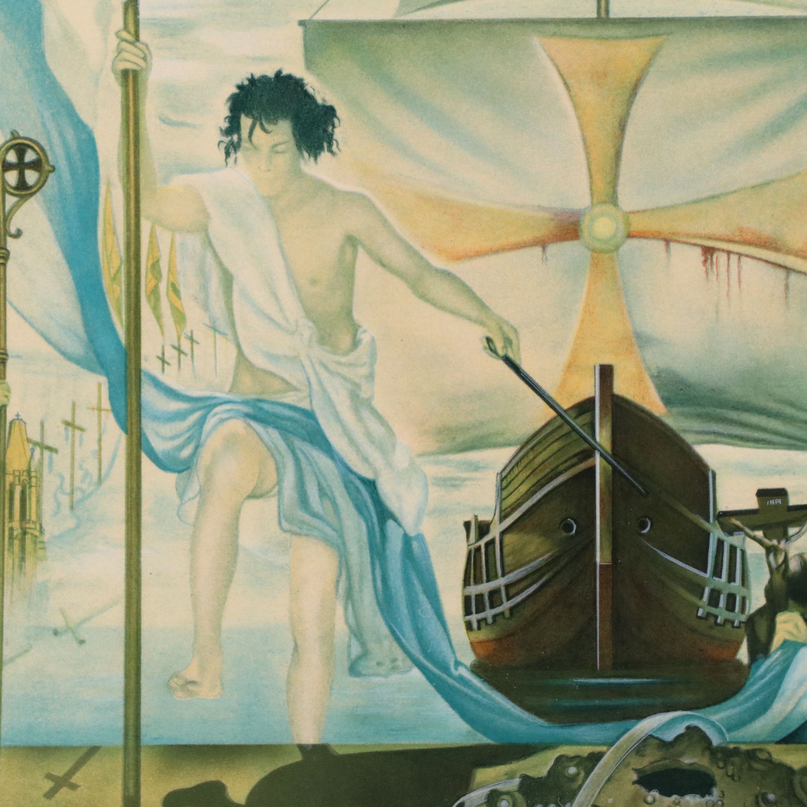 Diego Colón Signed After Salvador Dalí Print "The Discovery of America...," 1982