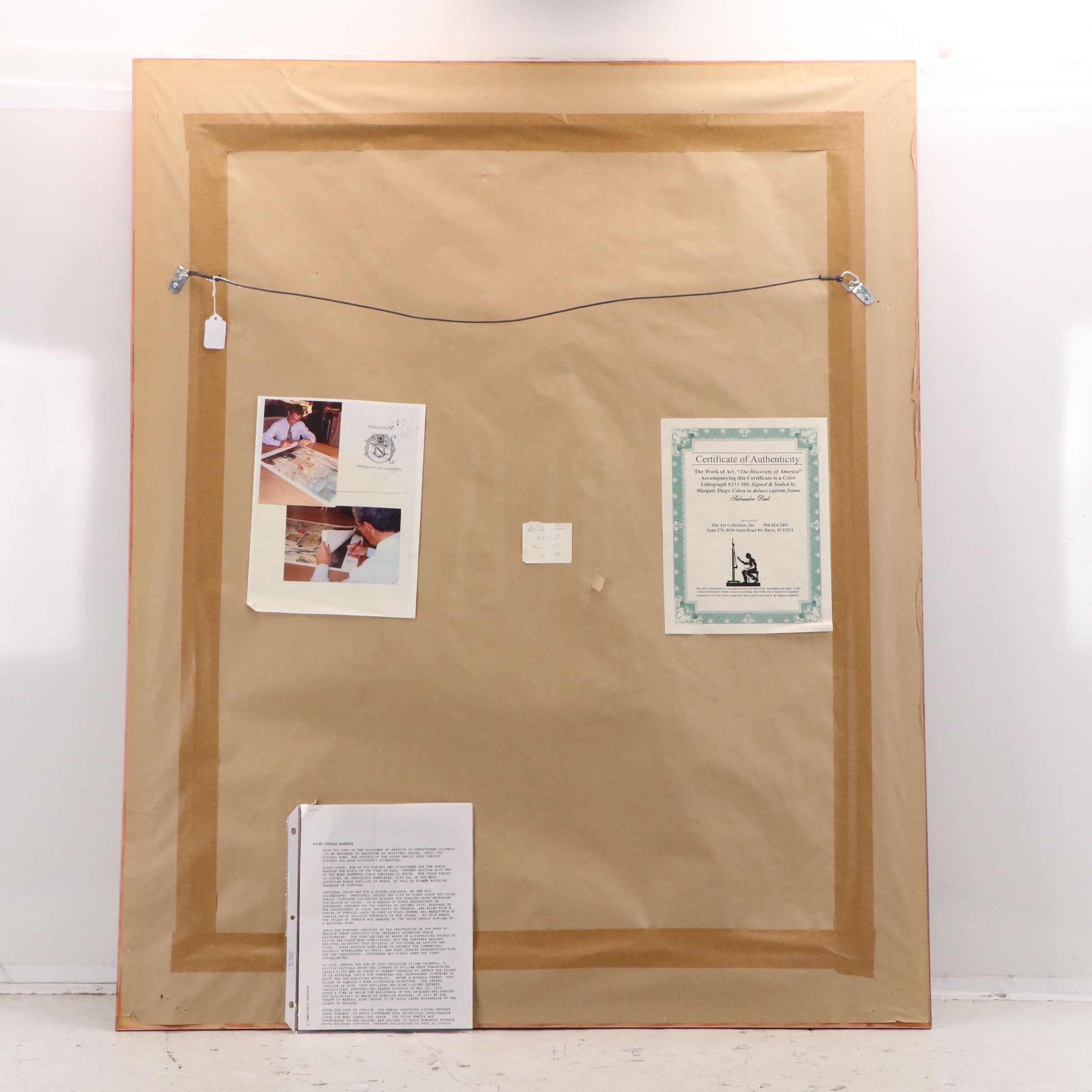 Diego Colón Signed After Salvador Dalí Print "The Discovery of America...," 1982