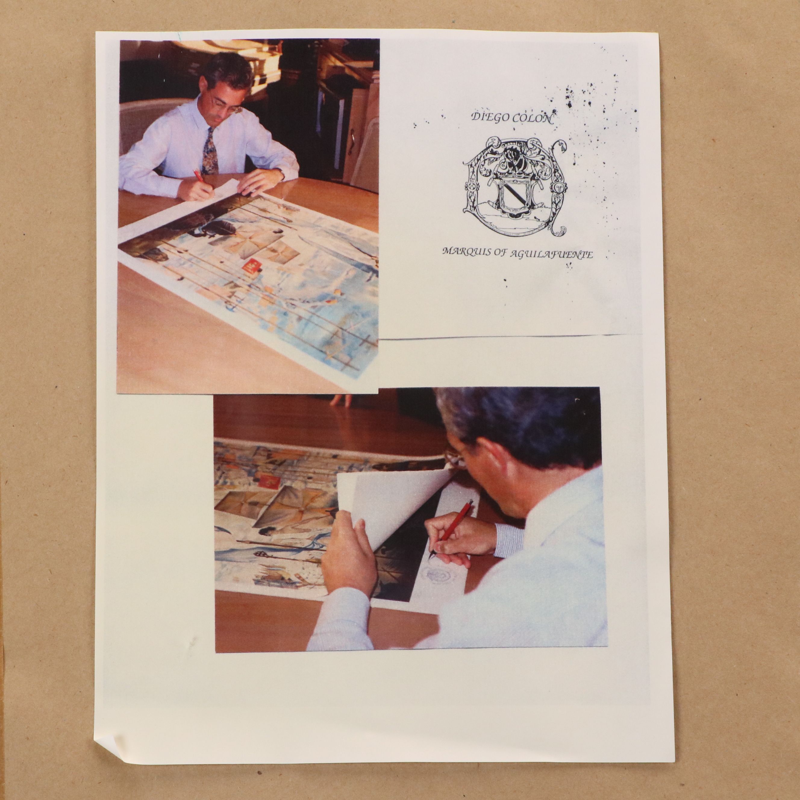 Diego Colón Signed After Salvador Dalí Print "The Discovery of America...," 1982