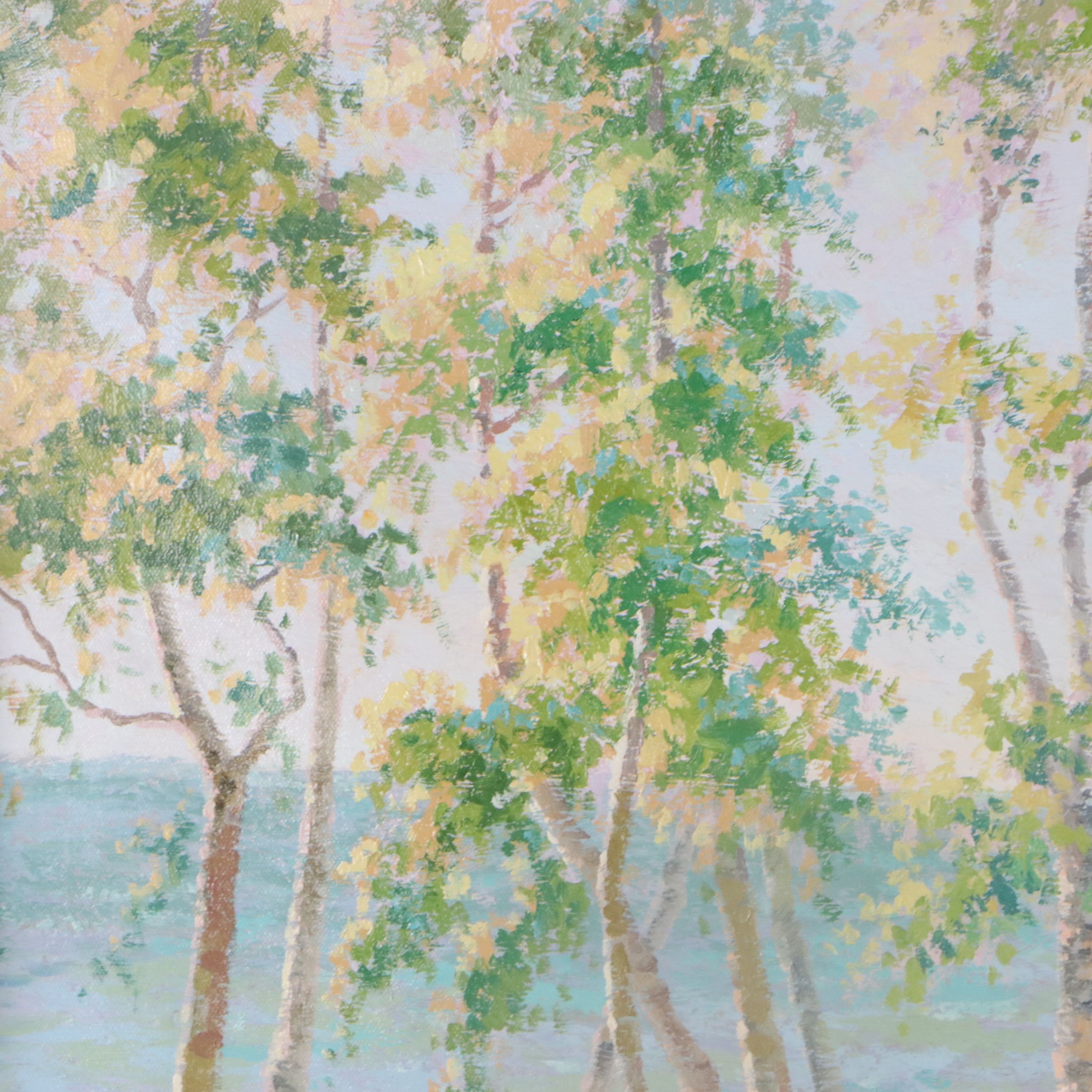 Zhou Oil Painting "My Secret Place," Circa 2026