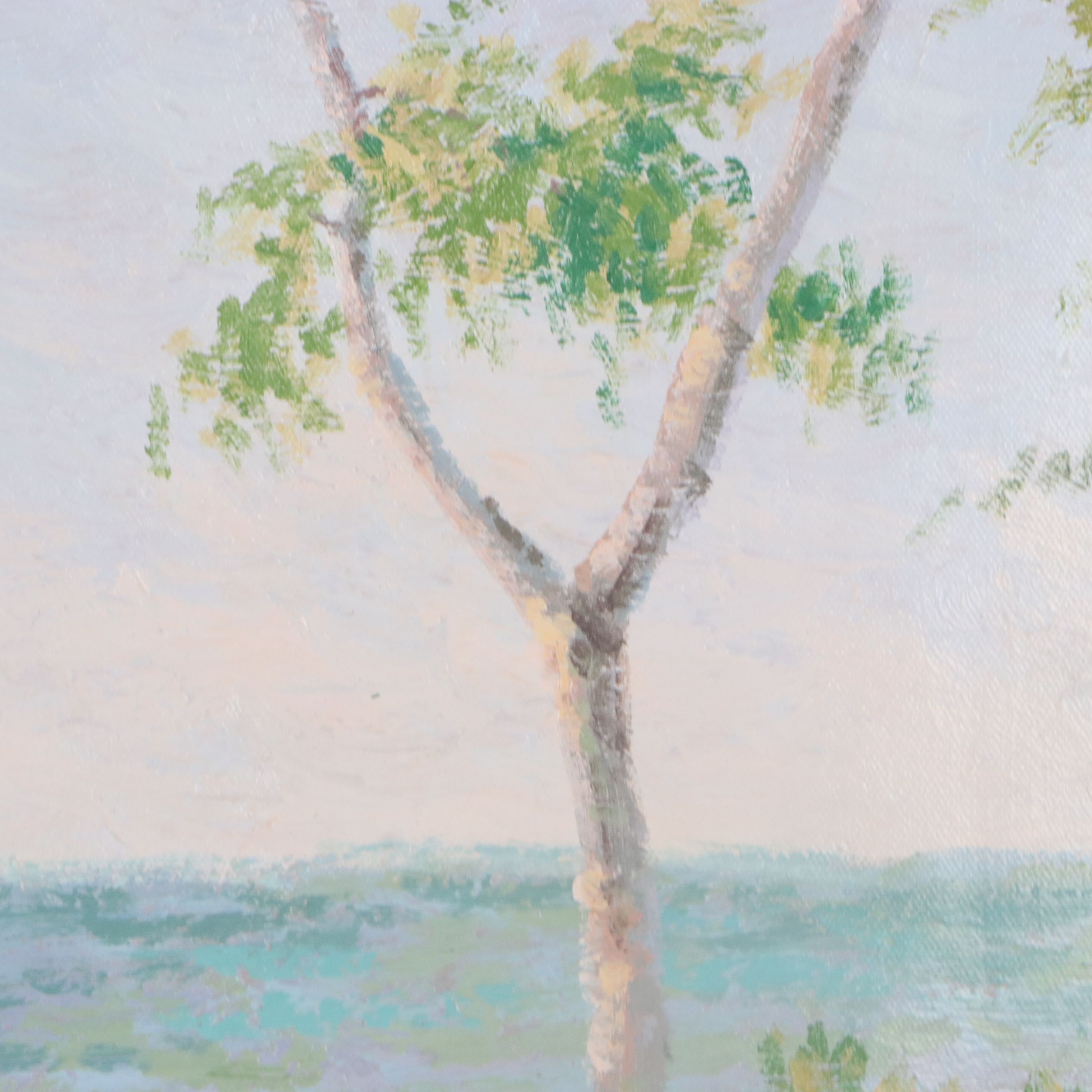 Zhou Oil Painting "My Secret Place," Circa 2026