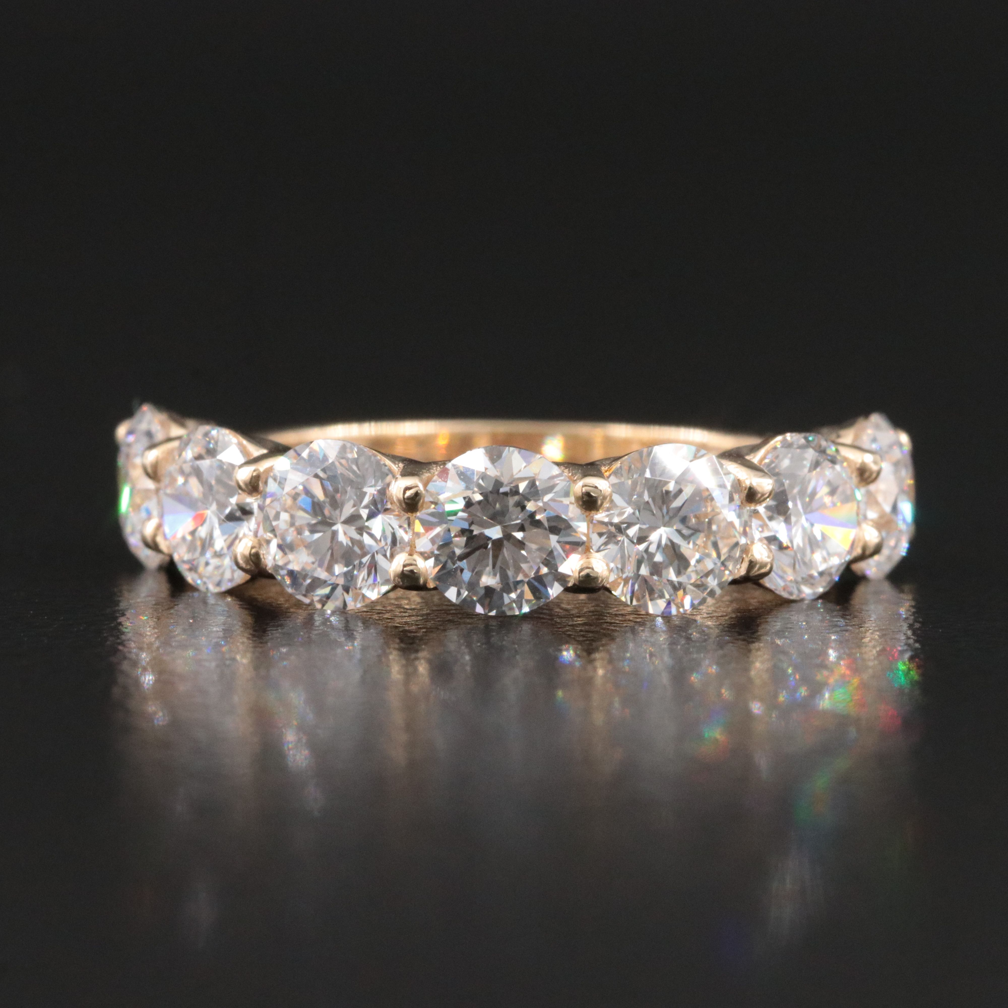 14K 3.34 CTW Lab Grown Diamond Band with IGI Jewelry Report