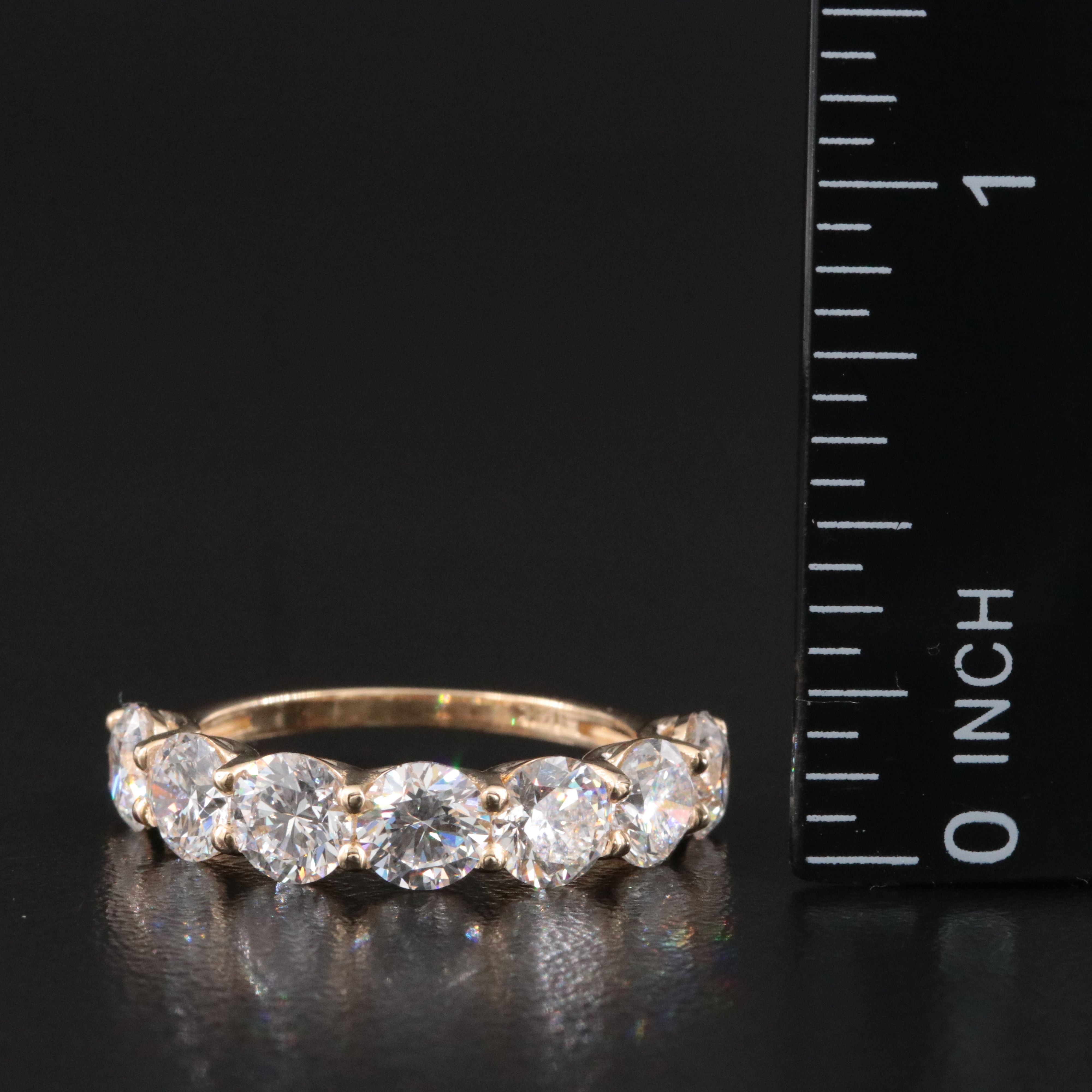 14K 3.34 CTW Lab Grown Diamond Band with IGI Jewelry Report