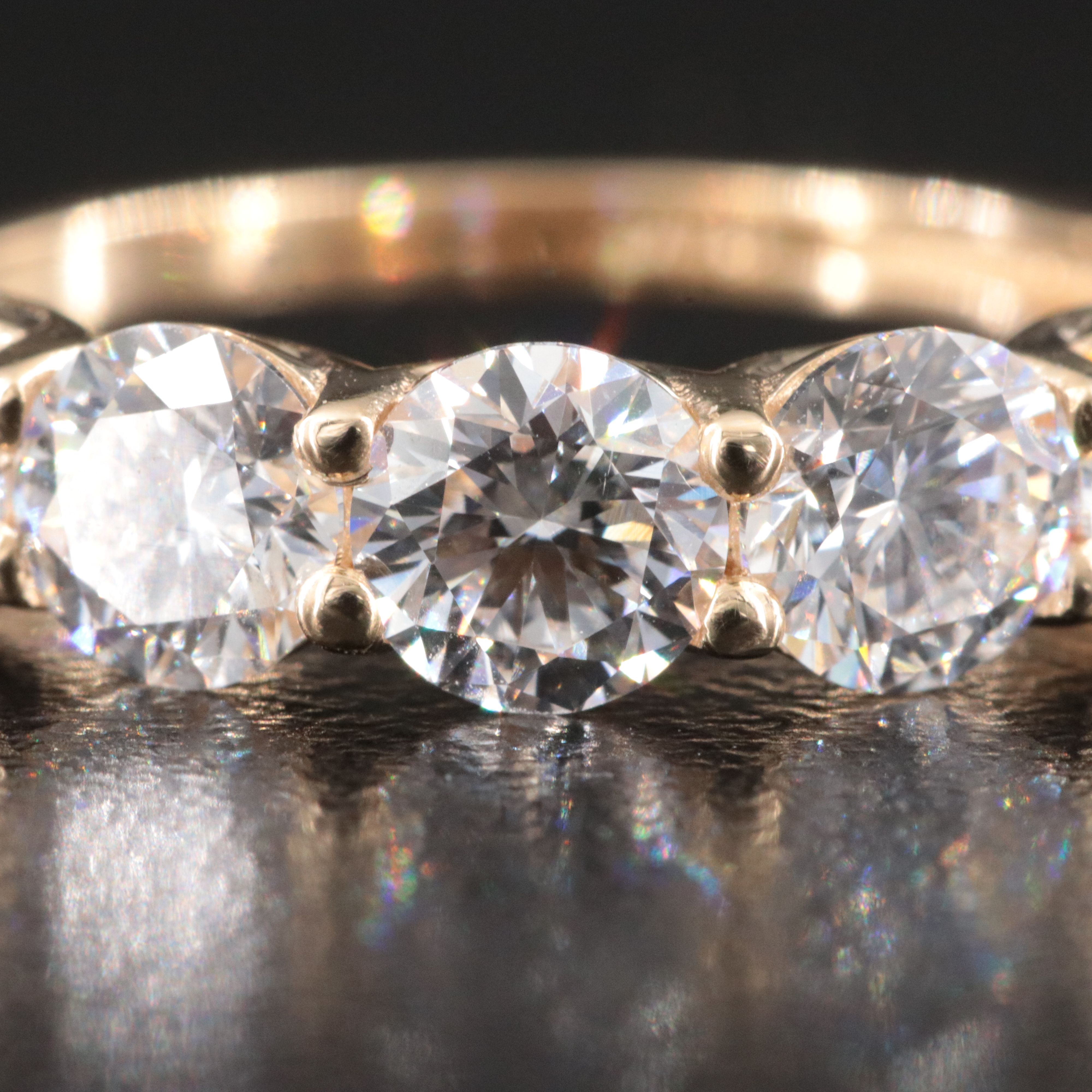 14K 3.34 CTW Lab Grown Diamond Band with IGI Jewelry Report