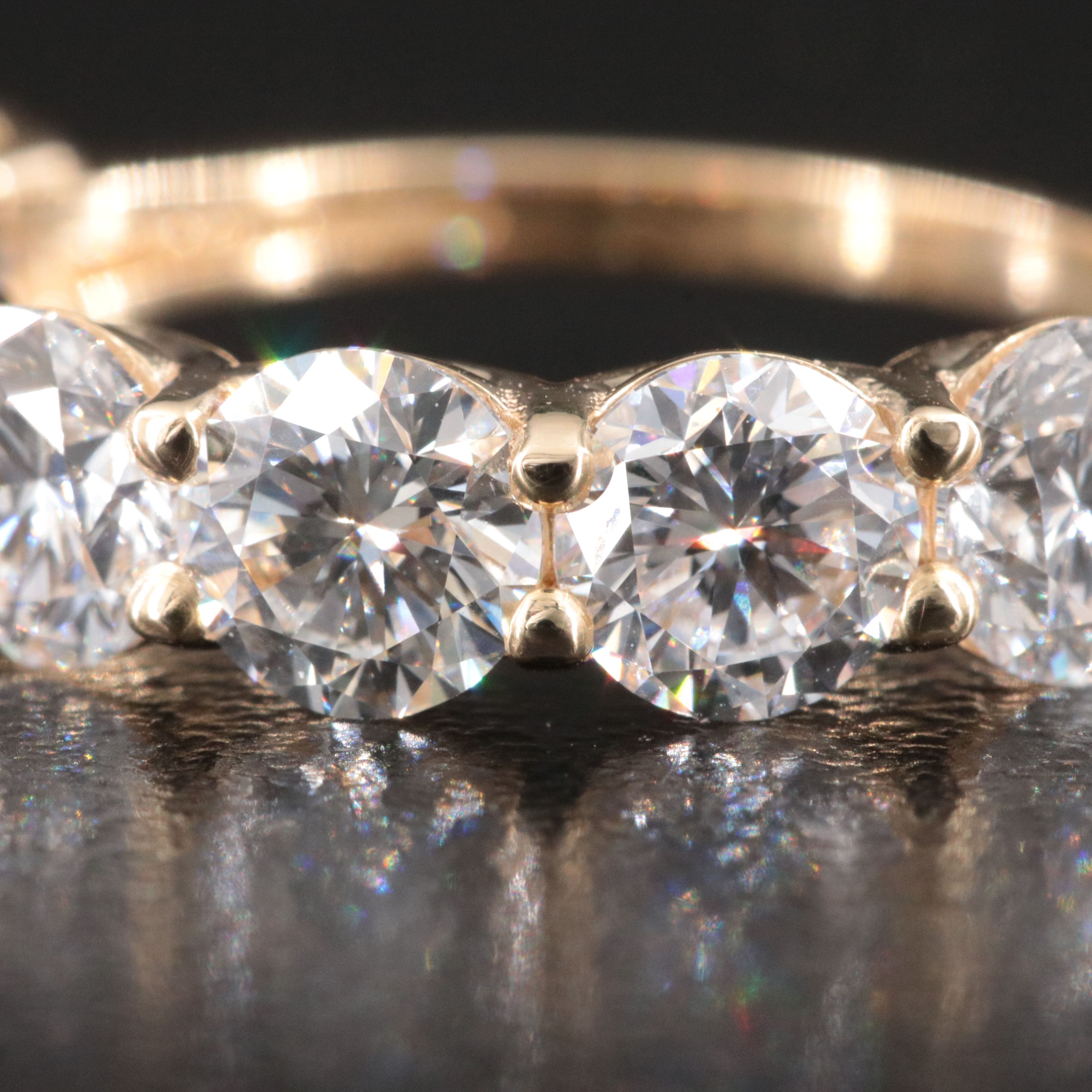 14K 3.34 CTW Lab Grown Diamond Band with IGI Jewelry Report