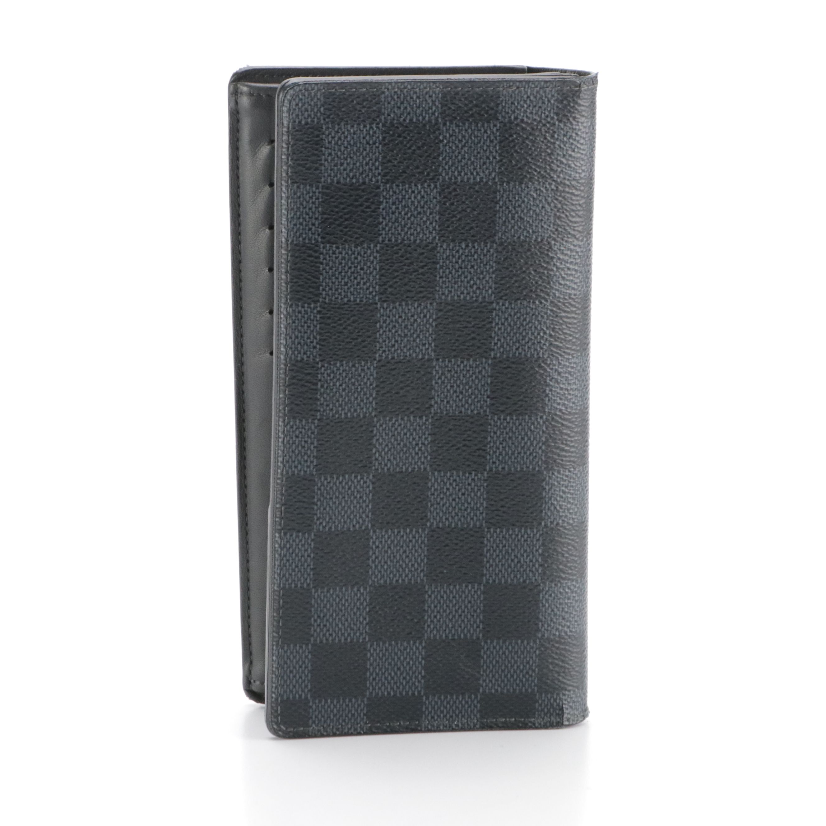 Louis Vuitton Portefeuille Brazza Wallet in Damier Graphite Canvas