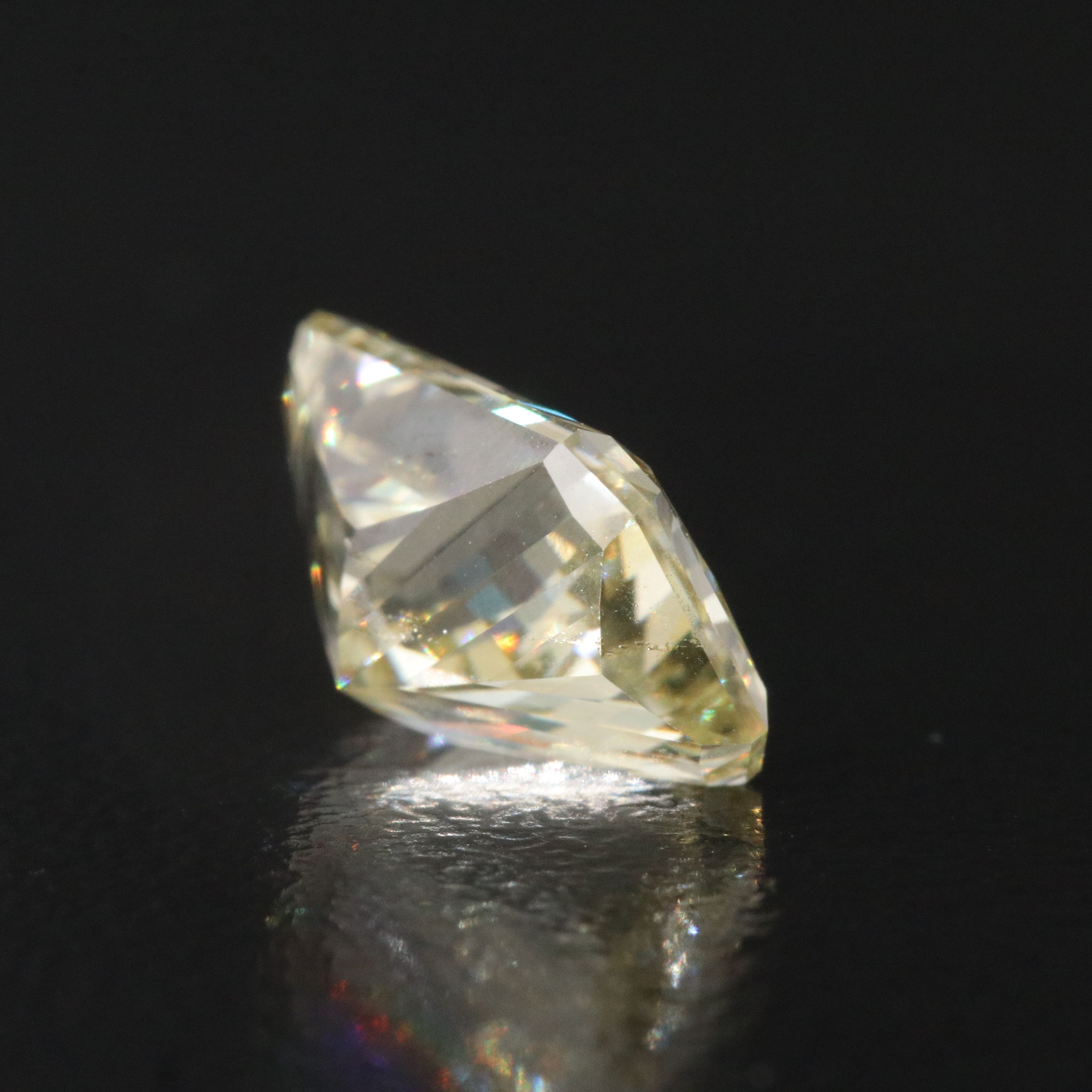 Loose 3.05 CT Lab Grown Fancy Yellow Diamond with IGI Report