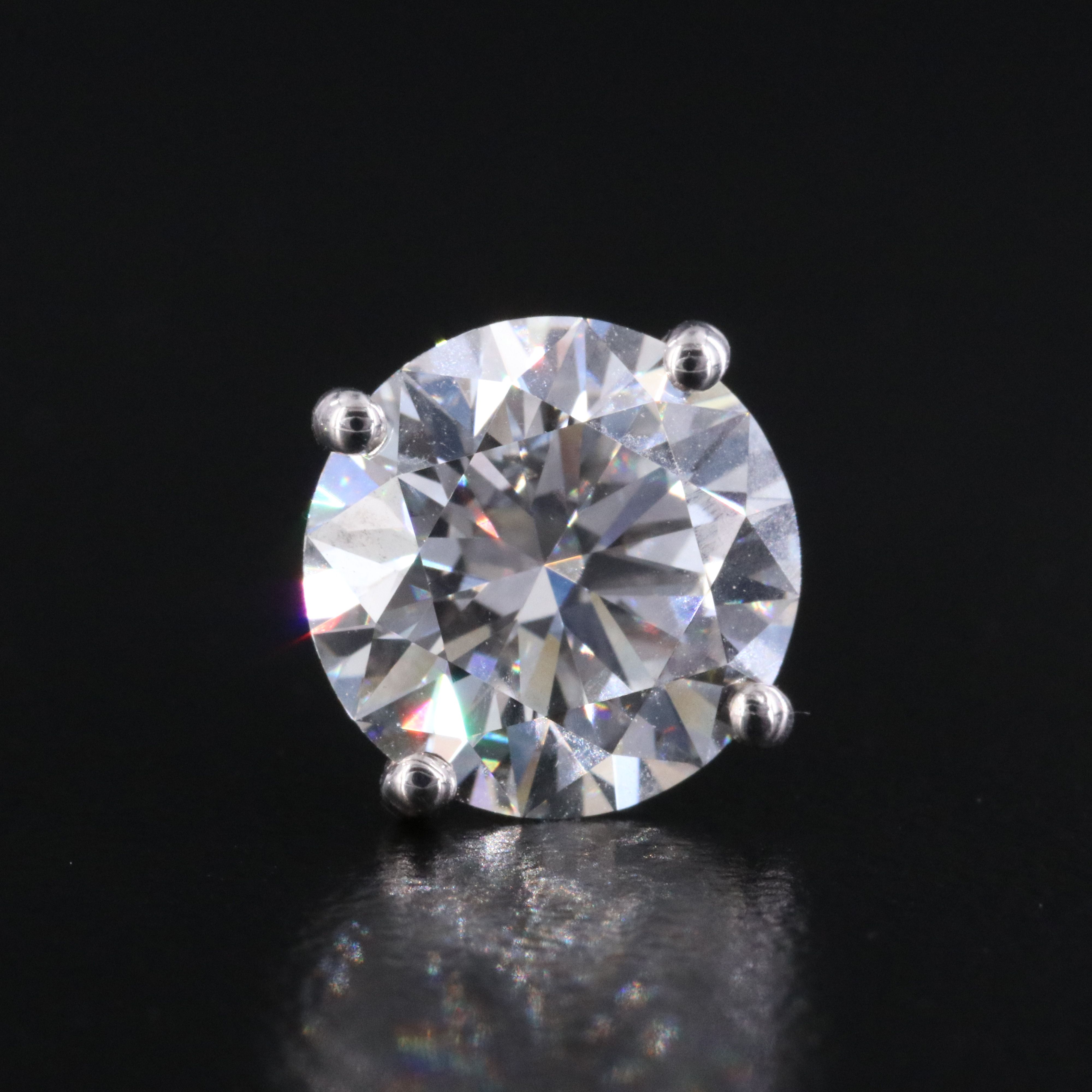 14K 6.10 CTW Lab Grown Diamond Stud Earrings with IGI Reports