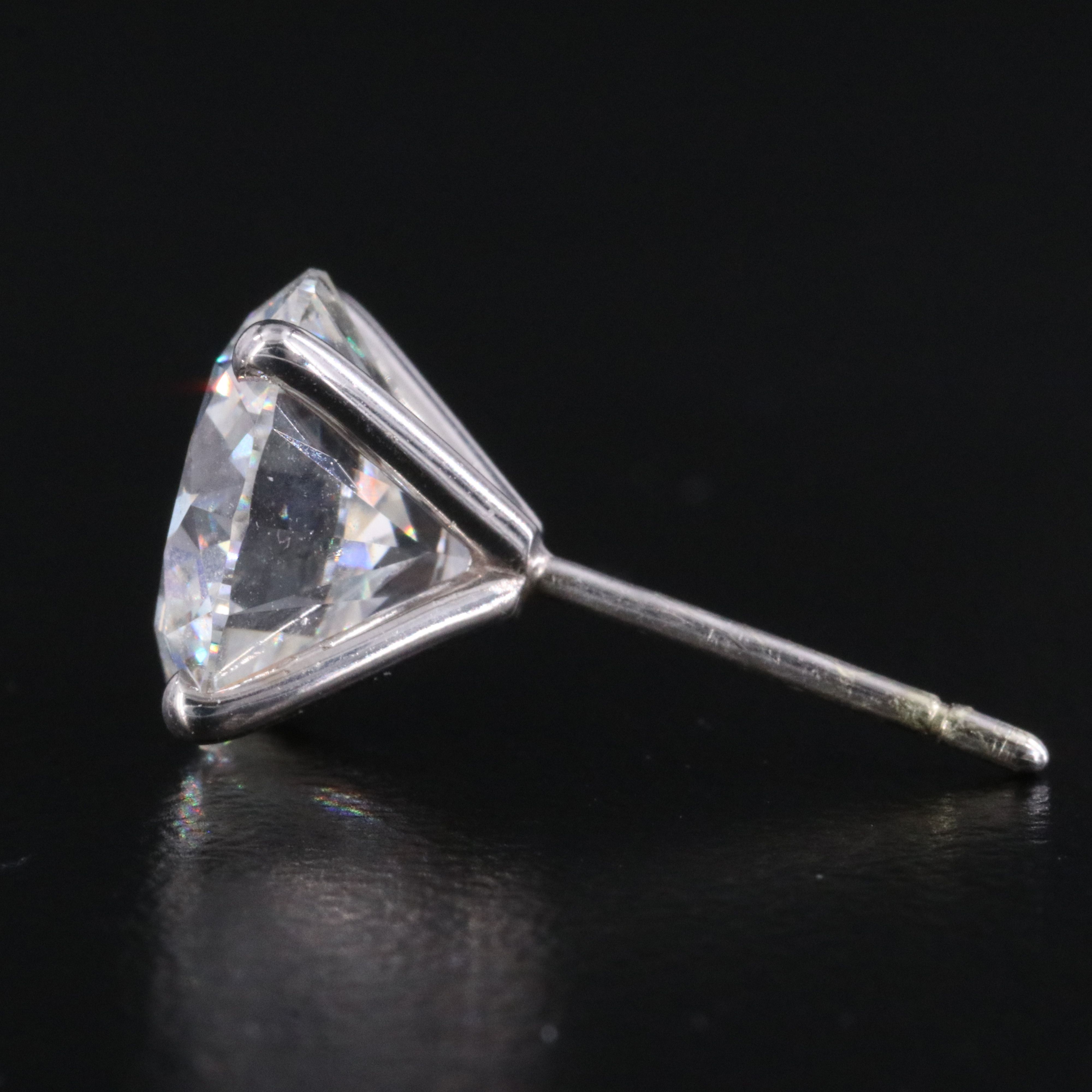 14K 6.10 CTW Lab Grown Diamond Stud Earrings with IGI Reports