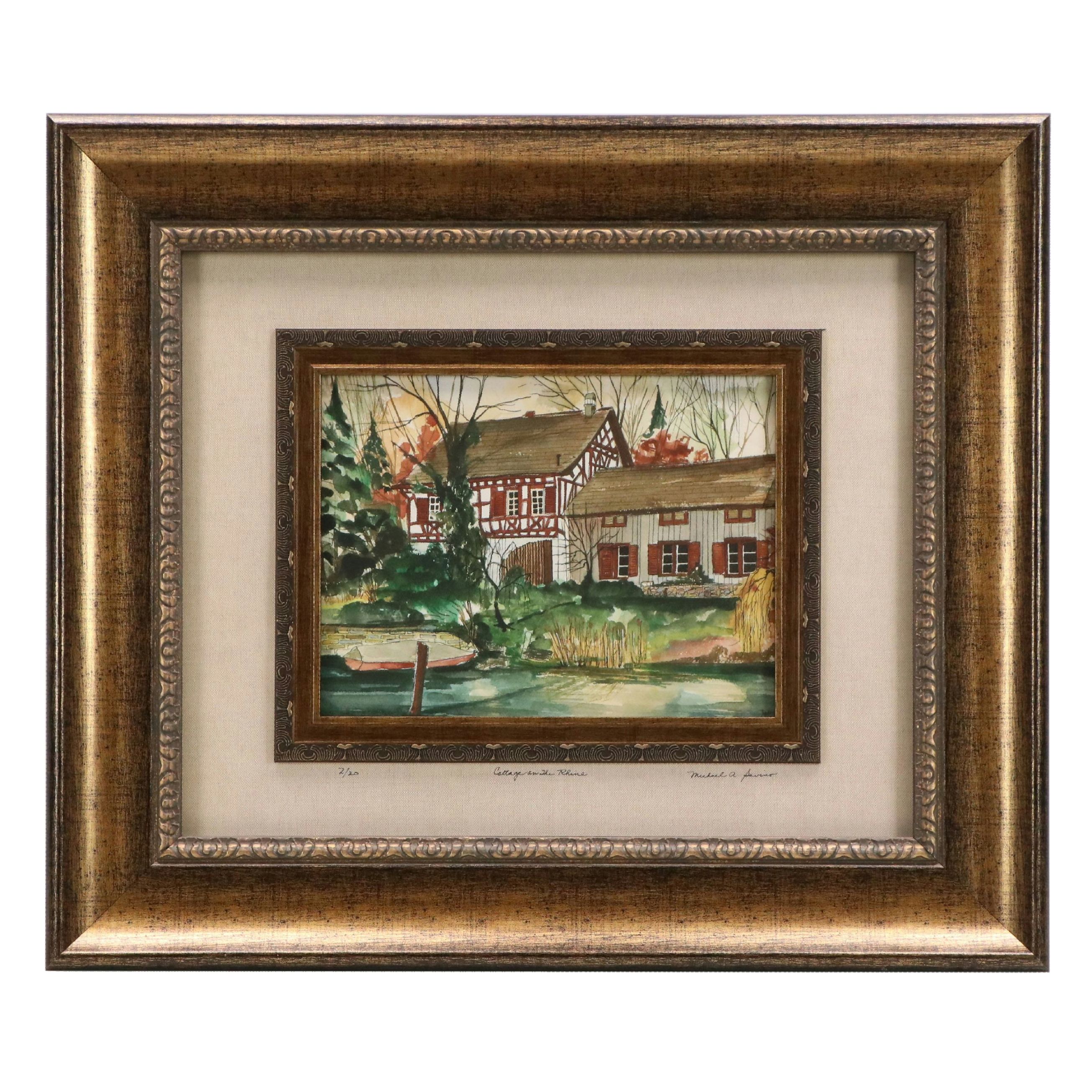 Michael A. Savino Giclée "Cottage on the Rhine"