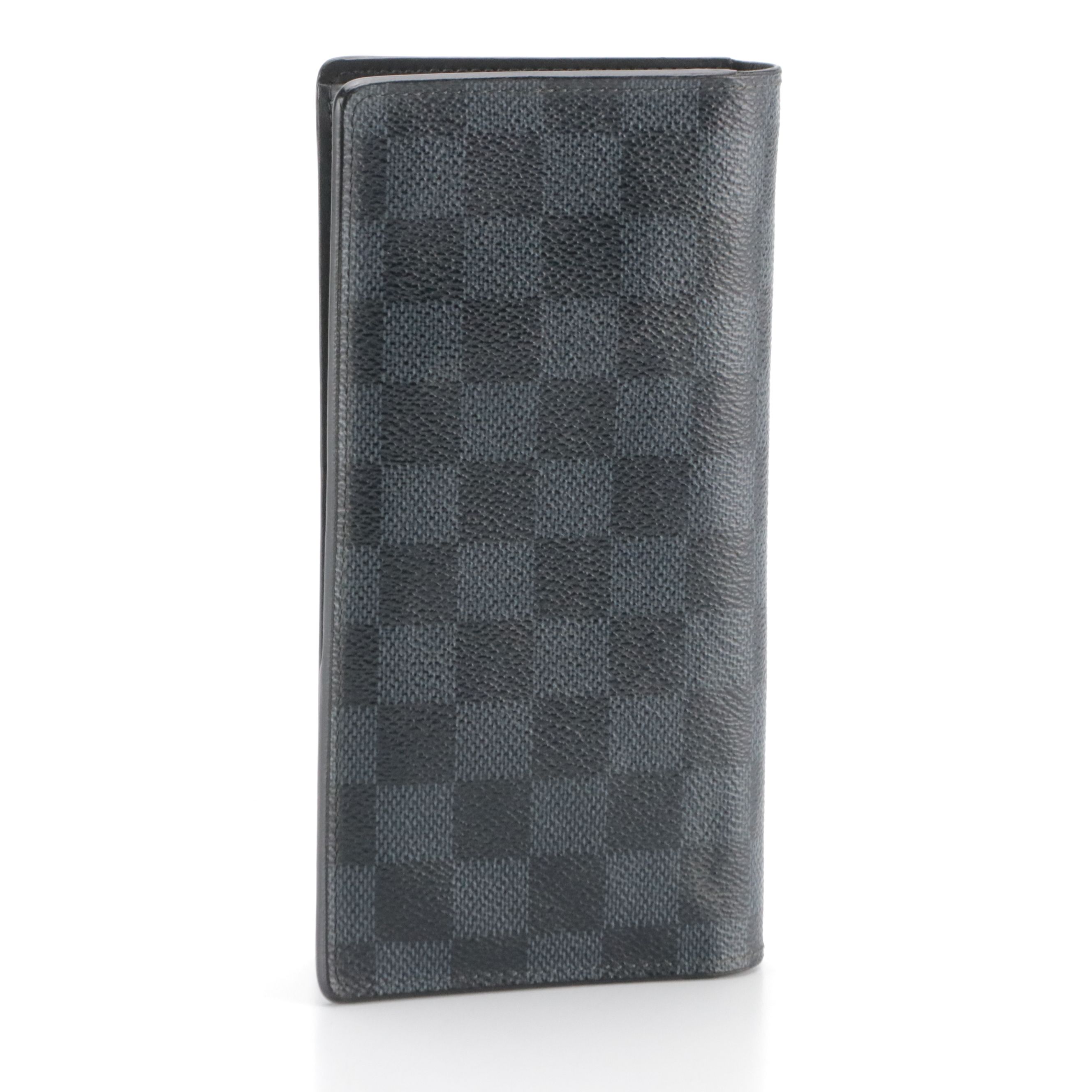 Louis Vuitton Portefeuille Brazza Wallet in Damier Graphite Canvas and Leather