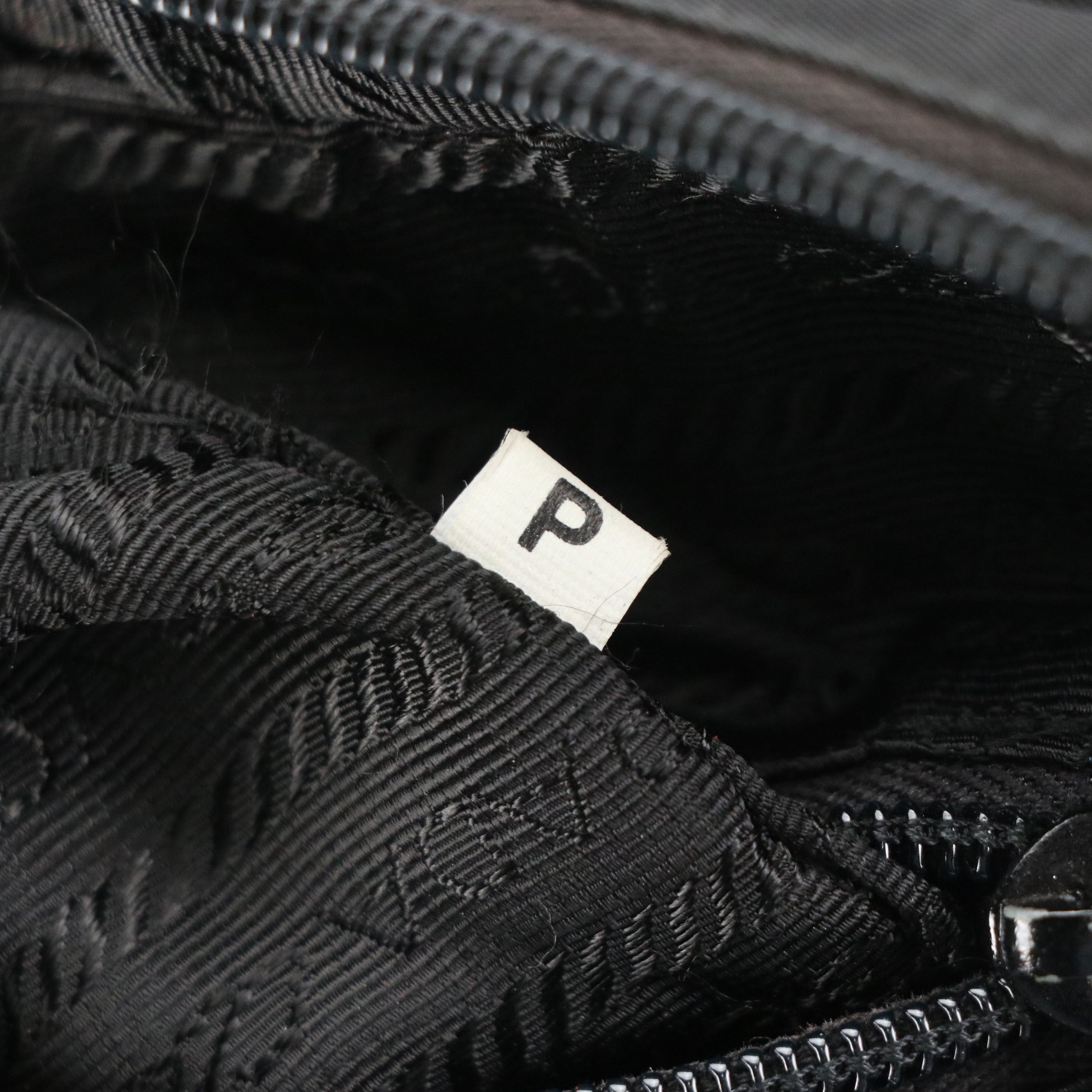 Prada Top Handle Locking Bag in Black Tessuto Nylon