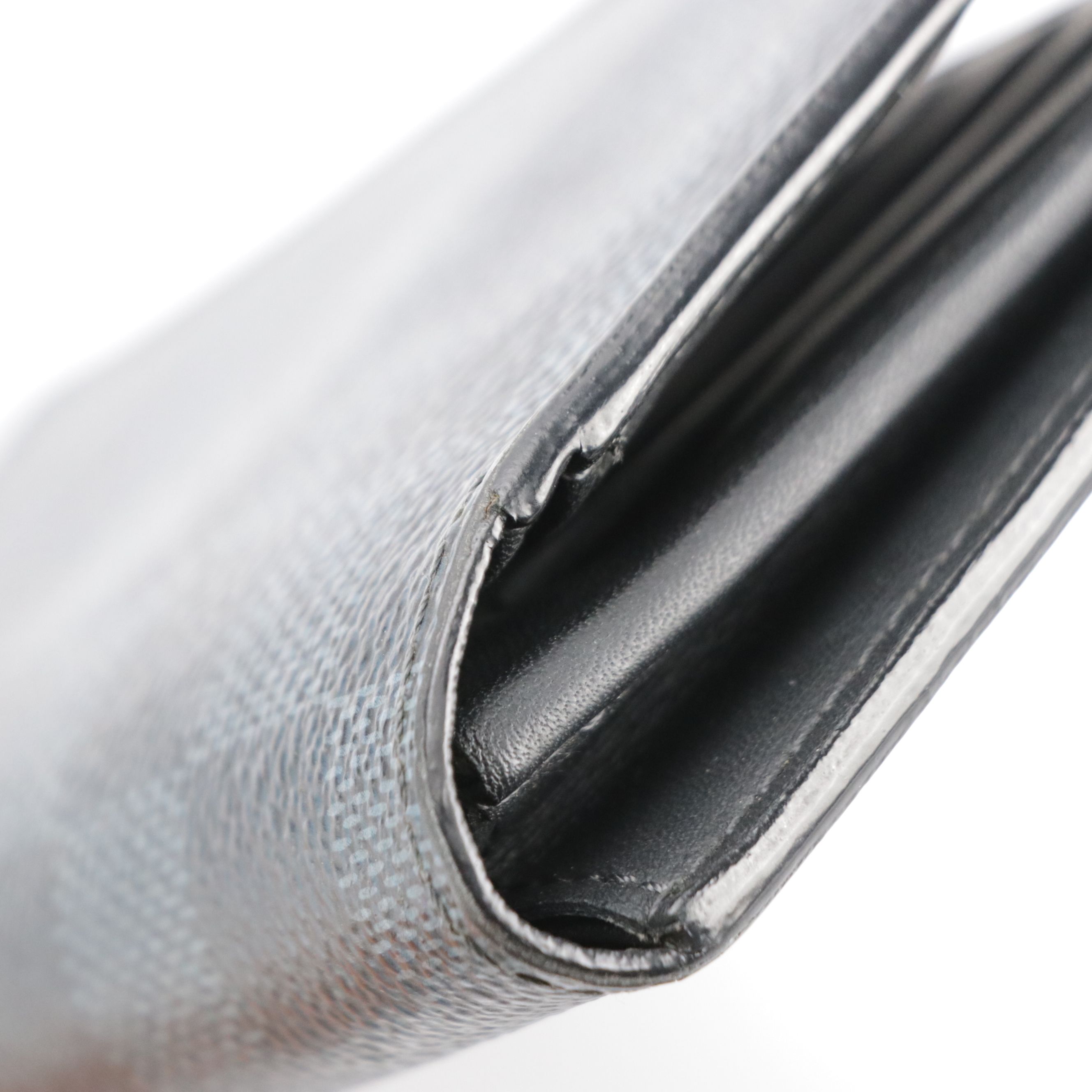 Louis Vuitton Portefeuille Brazza Wallet in Damier Graphite Canvas and Leather