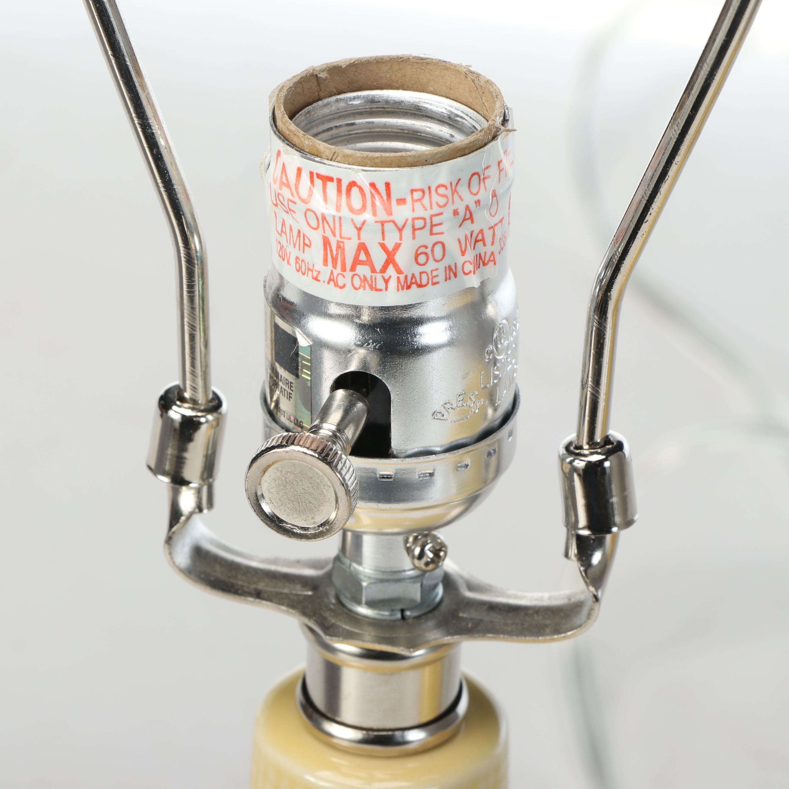 Yellow Ceramic Urn Table Lamps