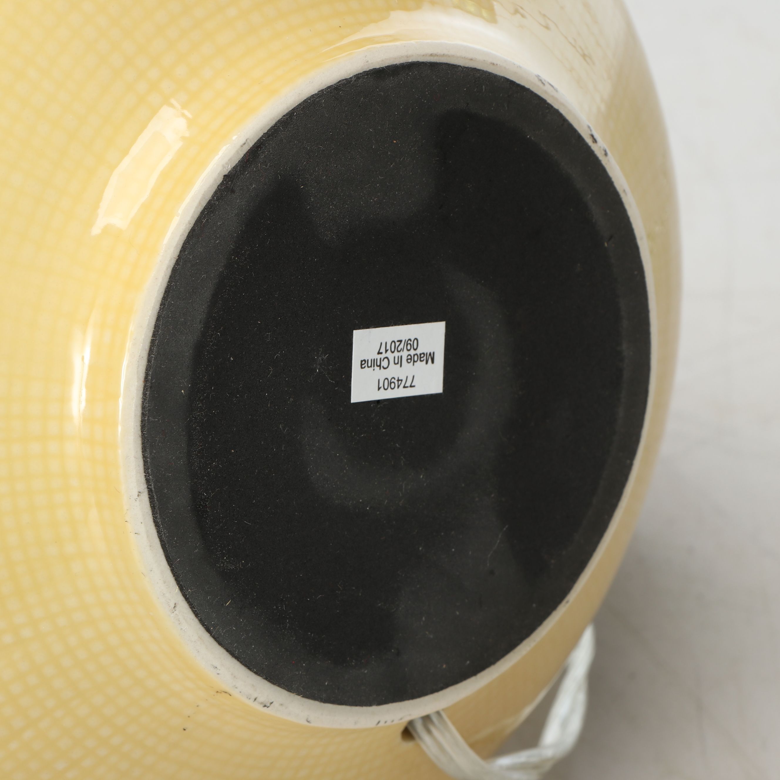 Yellow Ceramic Urn Table Lamps