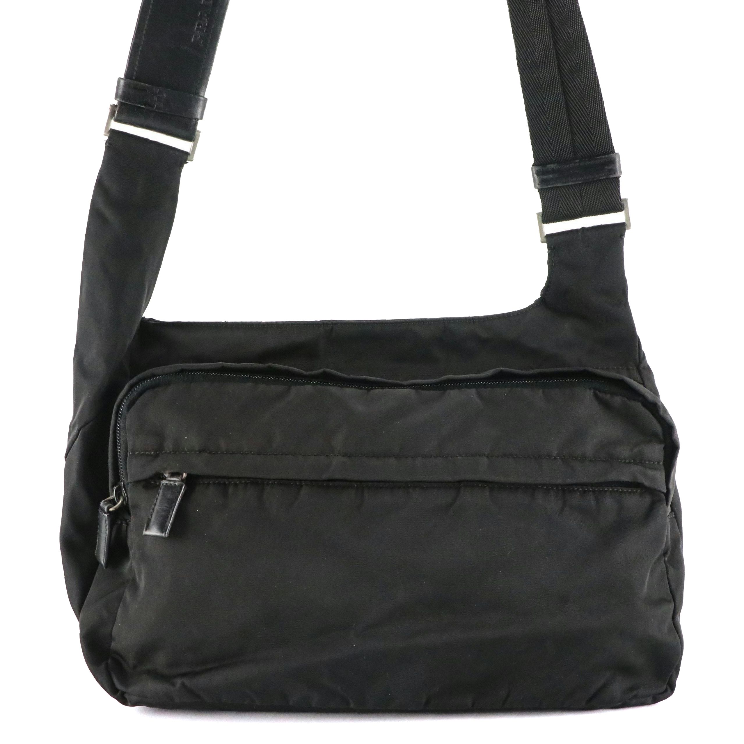 Prada Medium Crossbody Bag in Black Tessuto Nylon