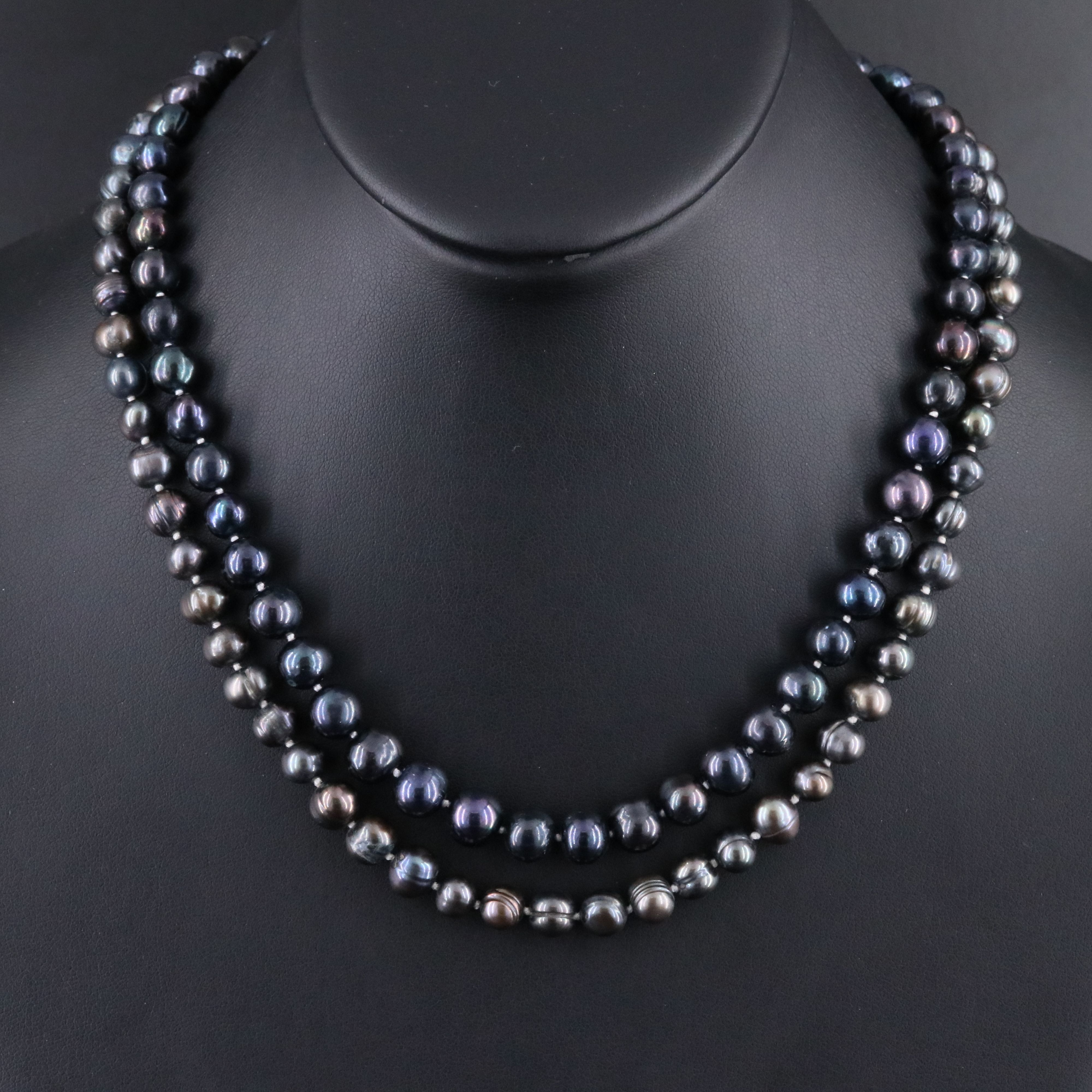 Pearl Necklaces with Sterling Clasps