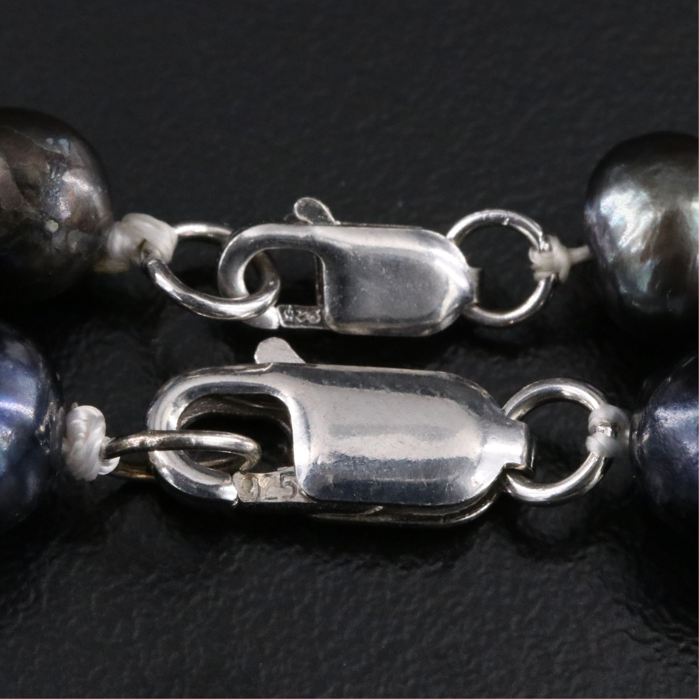 Pearl Necklaces with Sterling Clasps