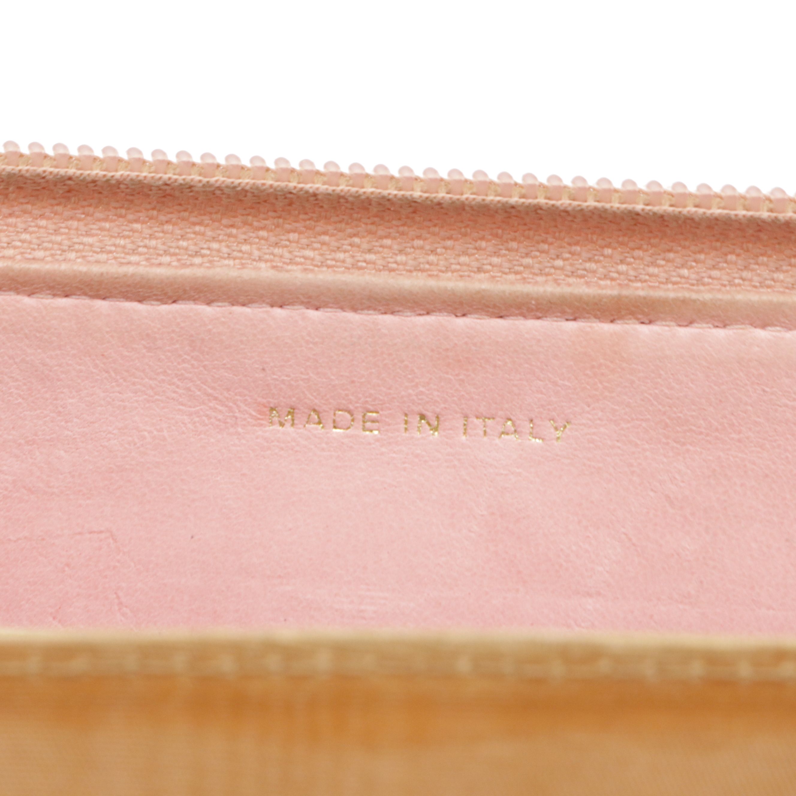 Chanel CC Stitched Zip Around Wallet in Pink Caviar Leather, With Box