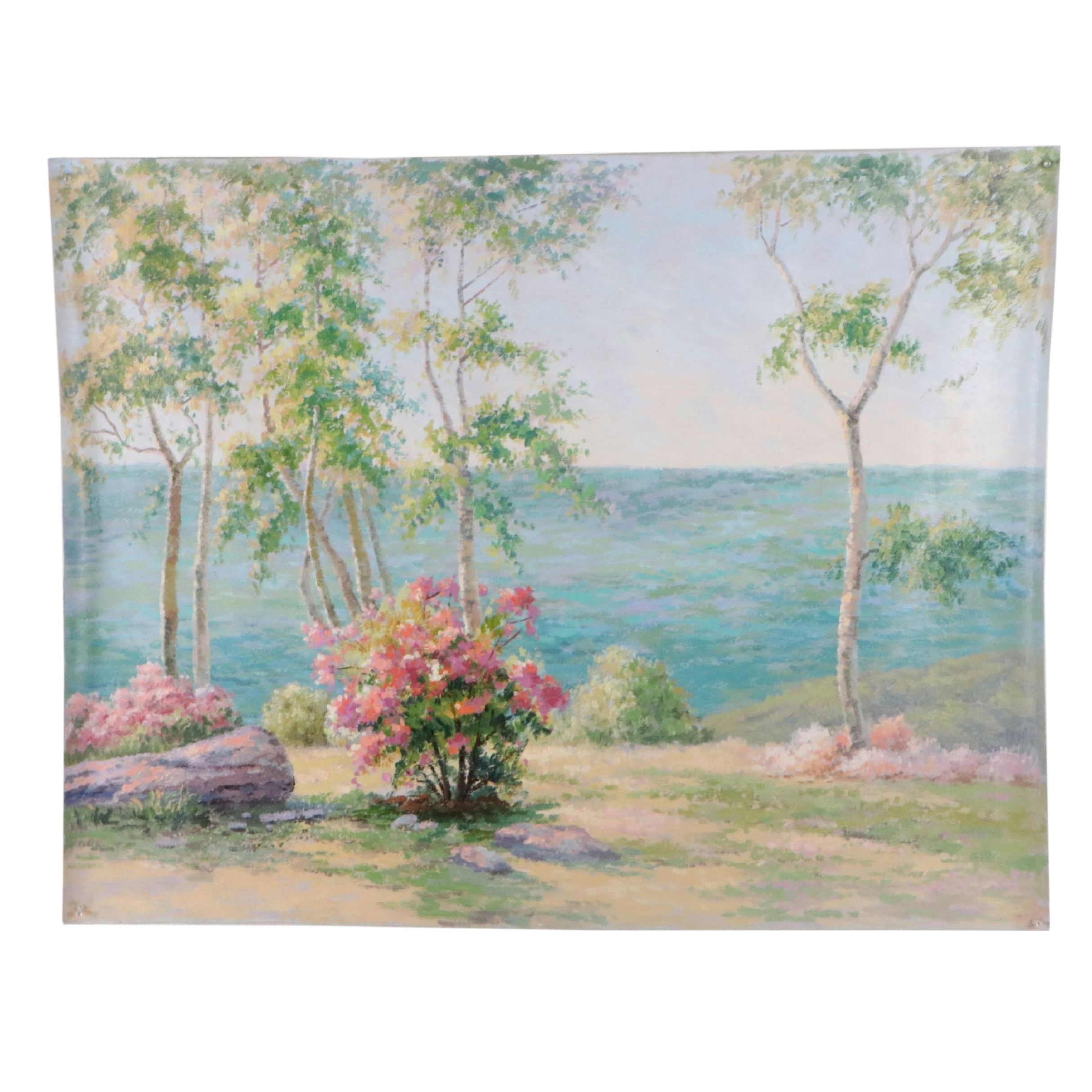 Zhou Oil Painting "My Secret Place," Circa 2026