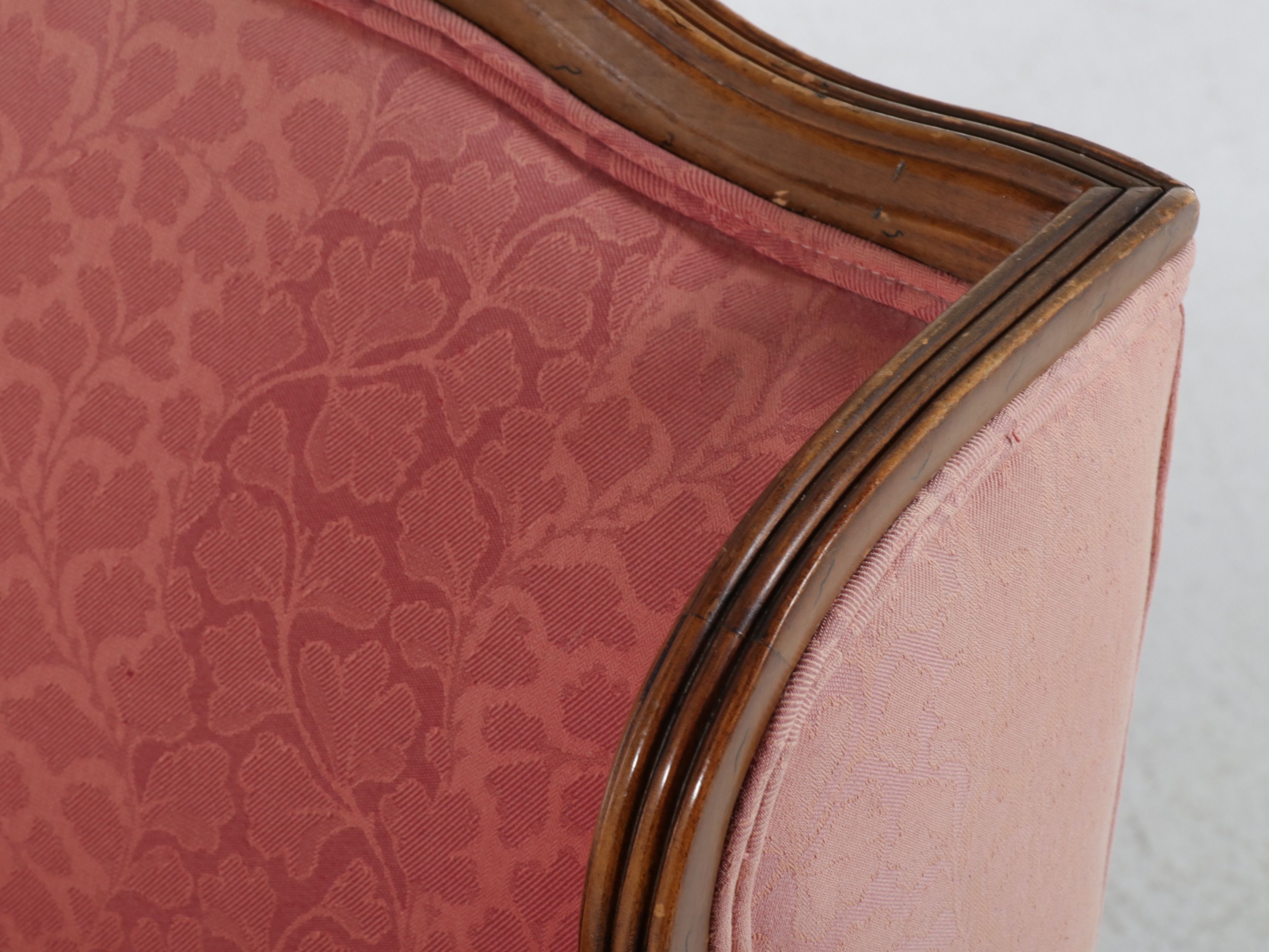 French Provincial Style Wingback Bergère, Mid to Late 20th Century