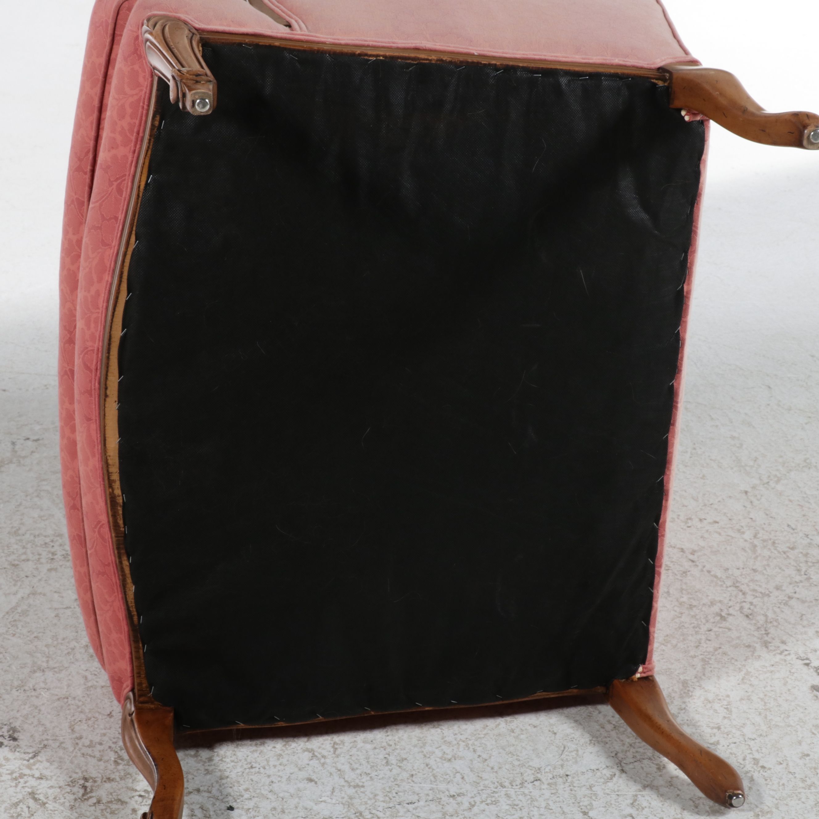 French Provincial Style Wingback Bergère, Mid to Late 20th Century