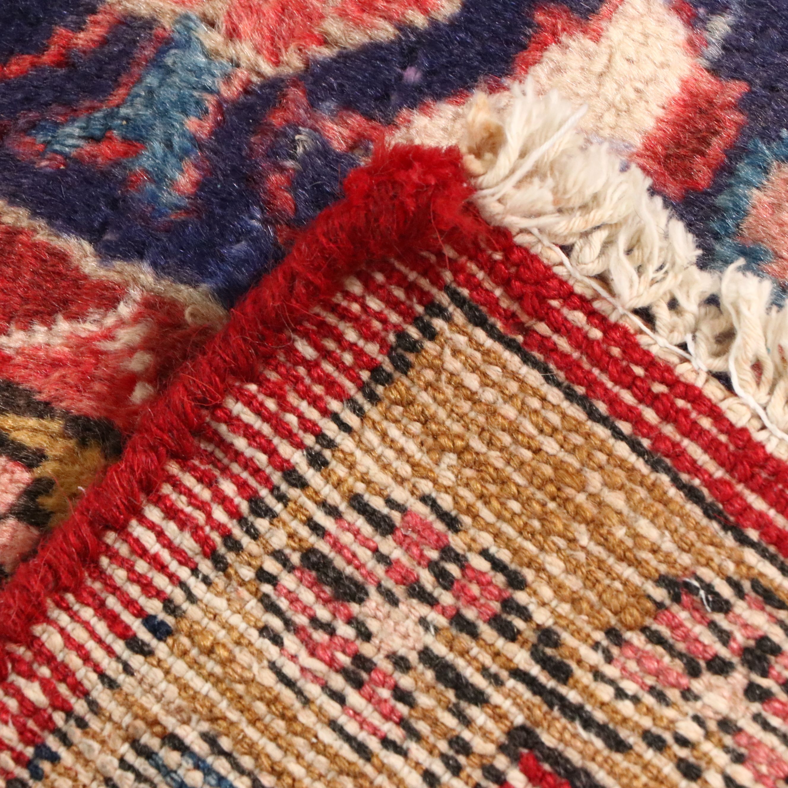 4'11 x 11'1 Hand-Knotted Persian Lilihan Long Rug