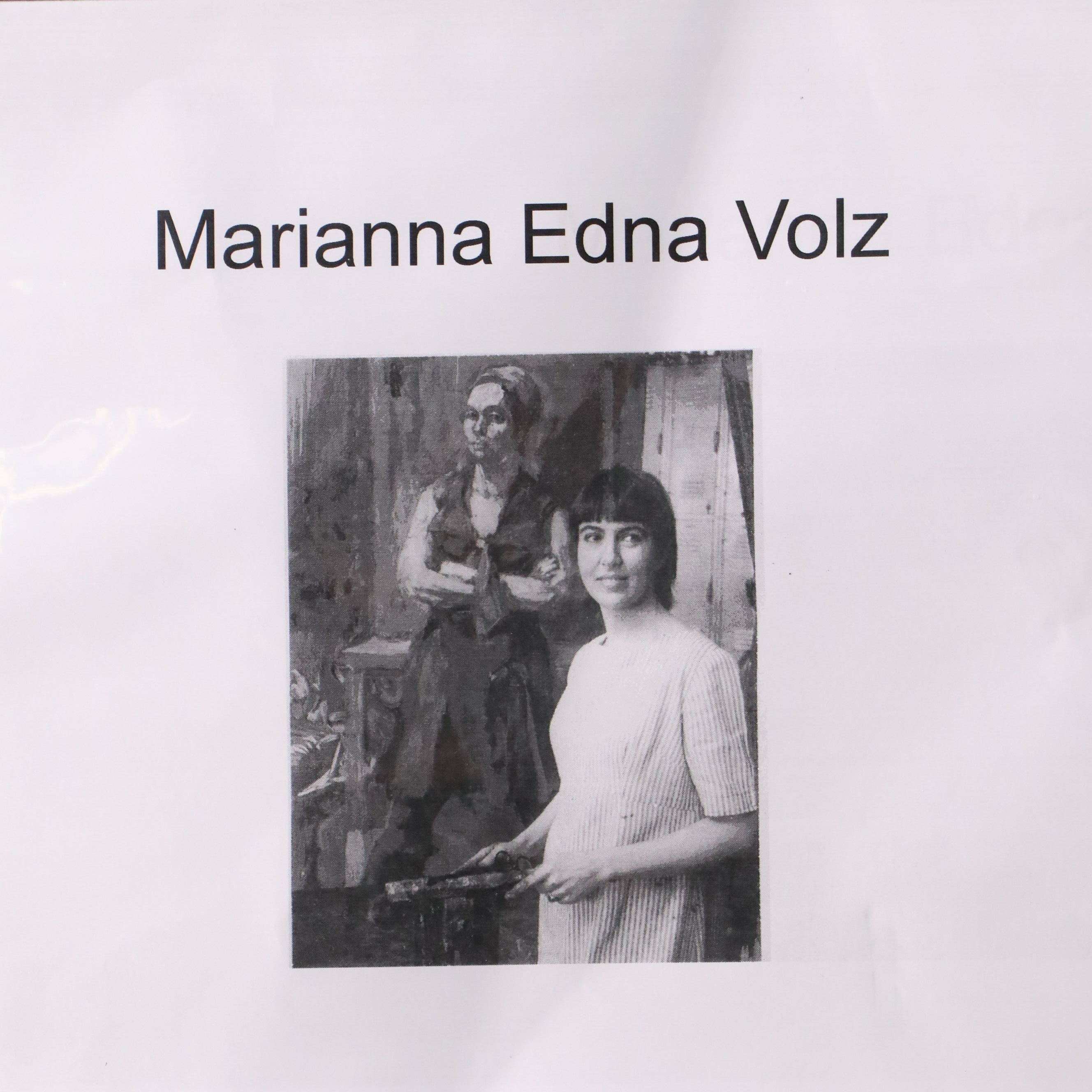 Marianna Edna Volz Oil Painting Still Life with Fruit, Mid to Late 20th Century