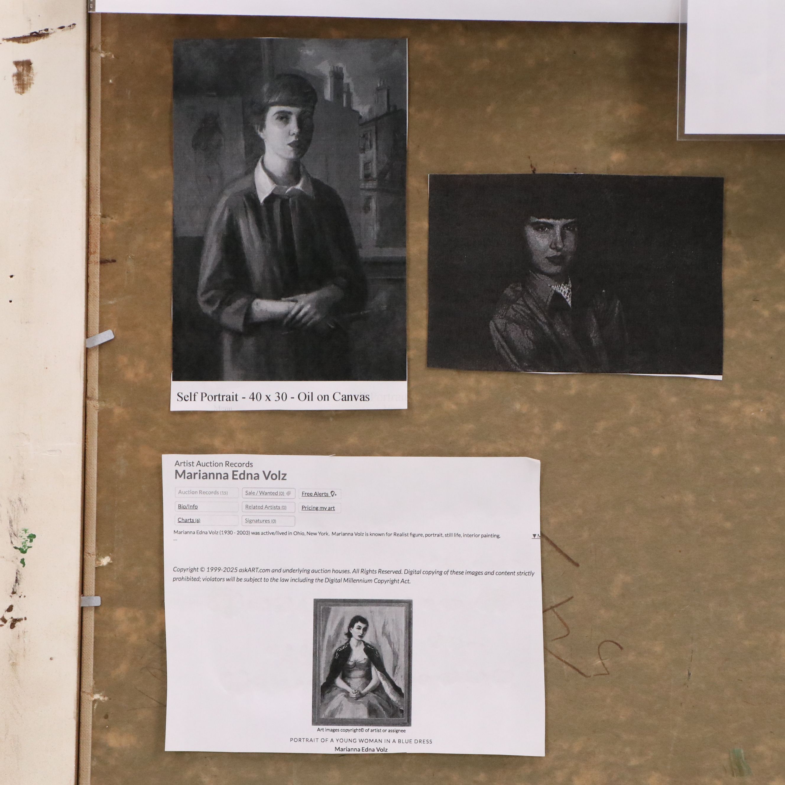 Marianna Edna Volz Oil Painting Still Life with Fruit, Mid to Late 20th Century