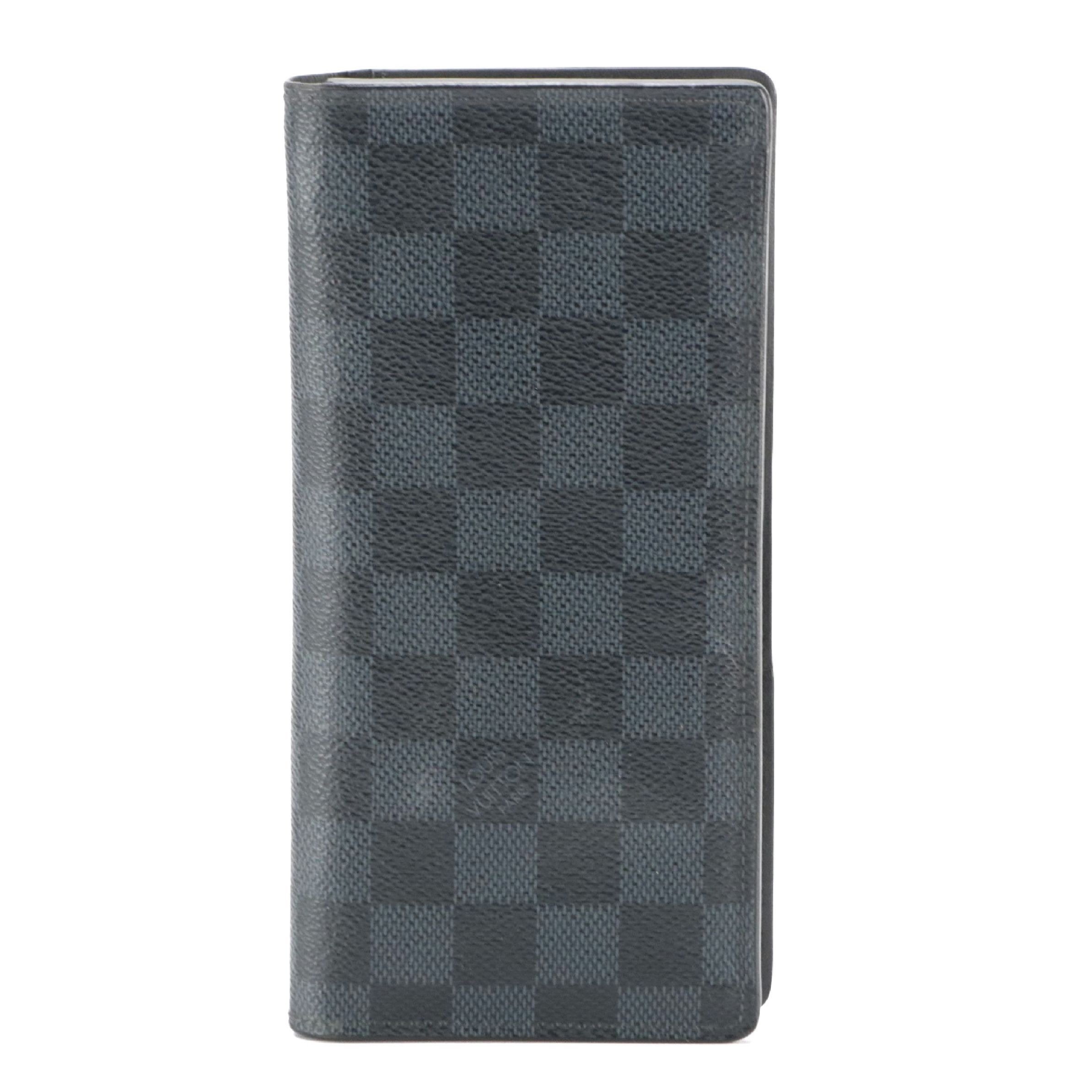 Louis Vuitton Portefeuille Brazza Wallet in Damier Graphite Canvas and Leather