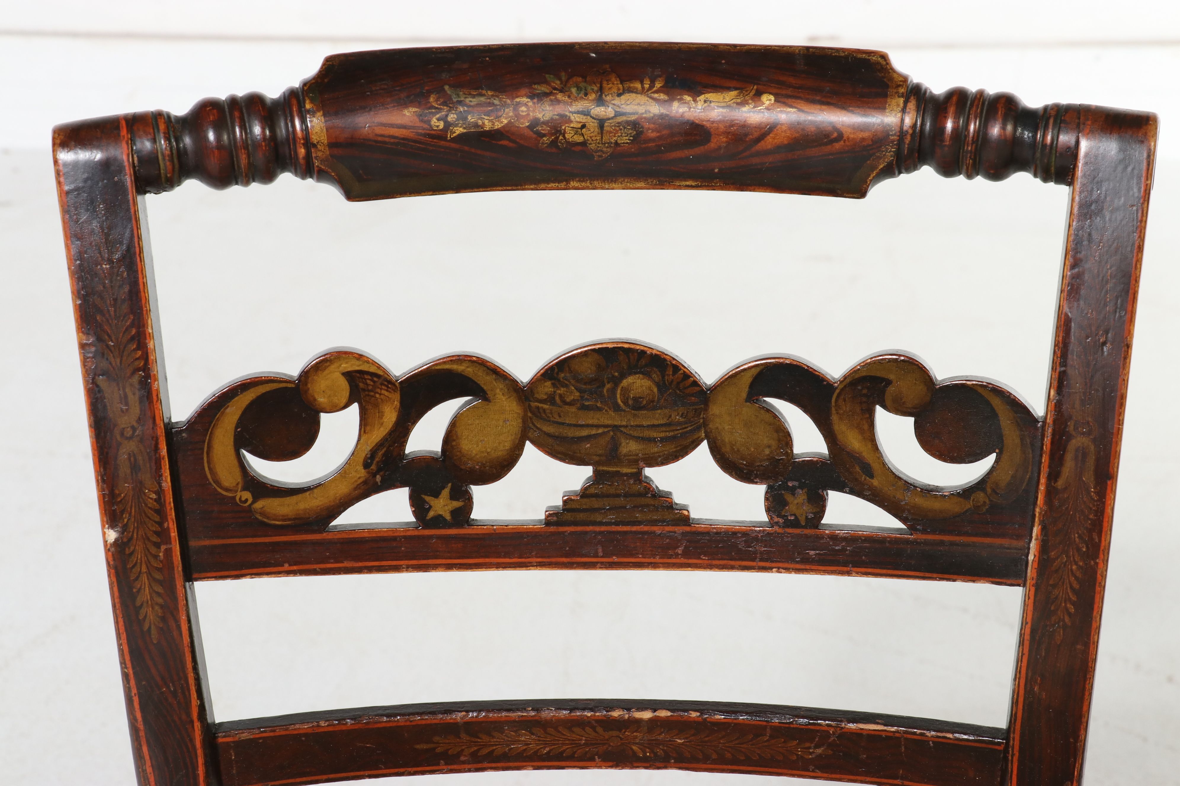 L. Hitchcock with Other Paint-Decorated Fancy Chairs and Stools