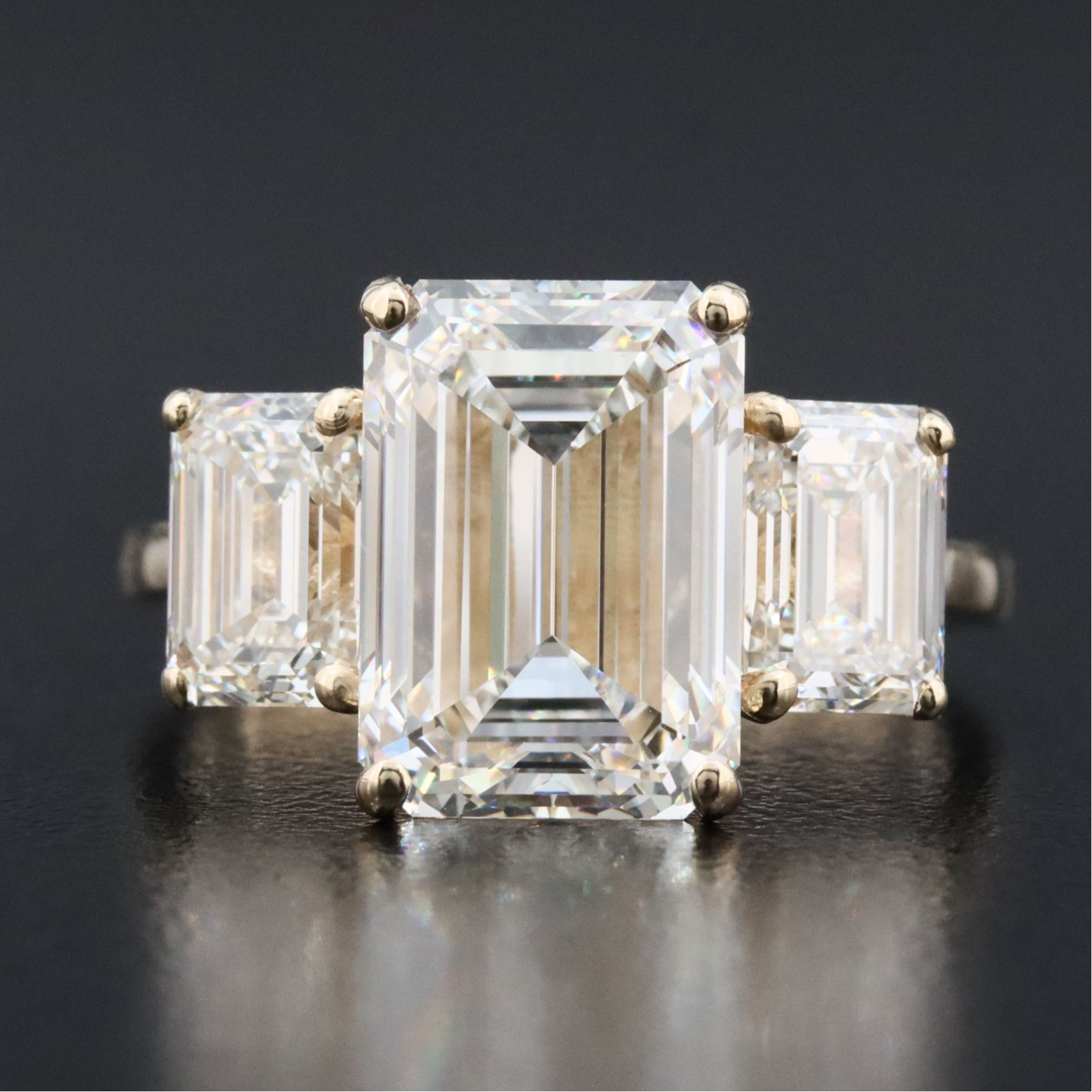 14K 7.30 CTW Lab Grown Diamond Ring with IGI Reports