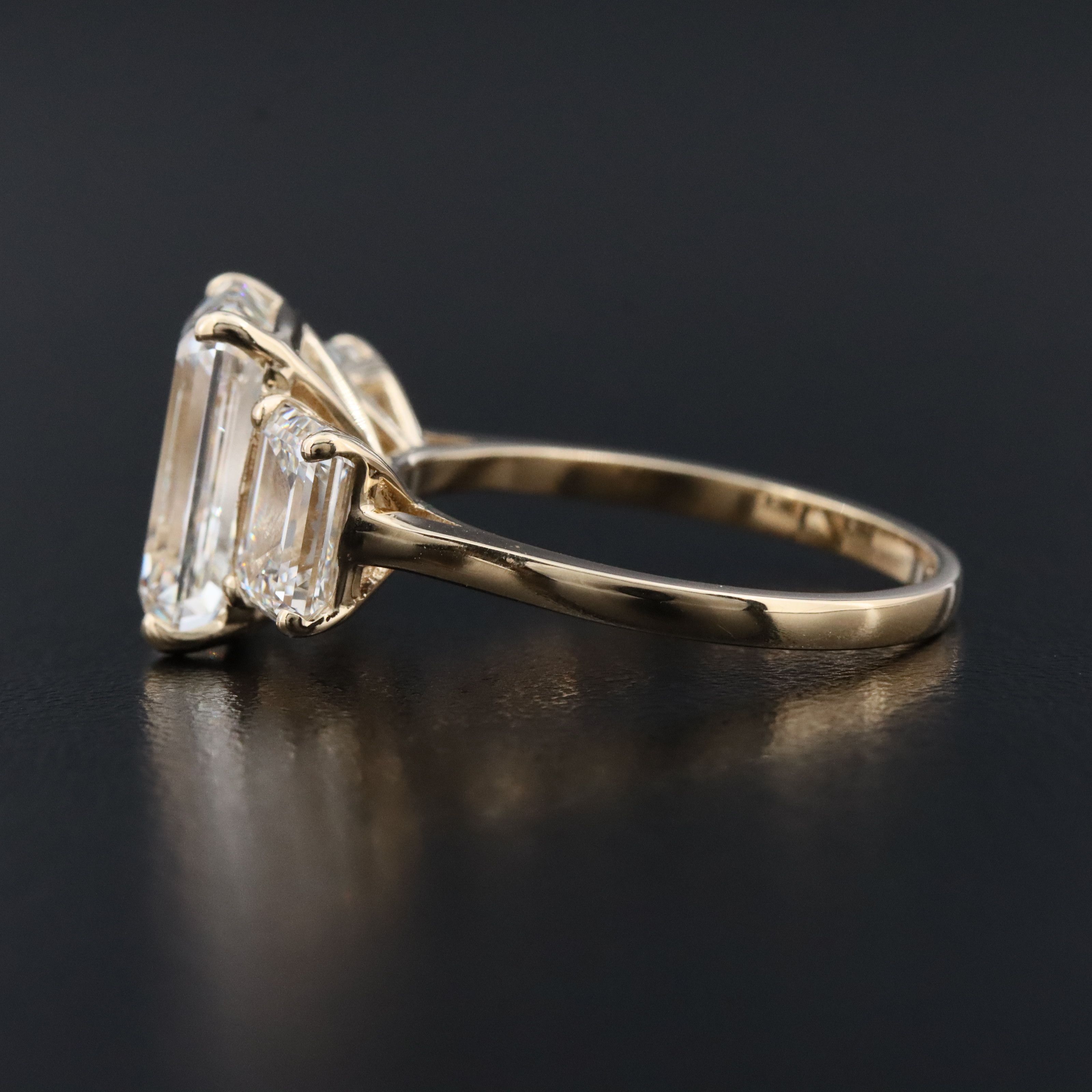 14K 7.30 CTW Lab Grown Diamond Ring with IGI Reports