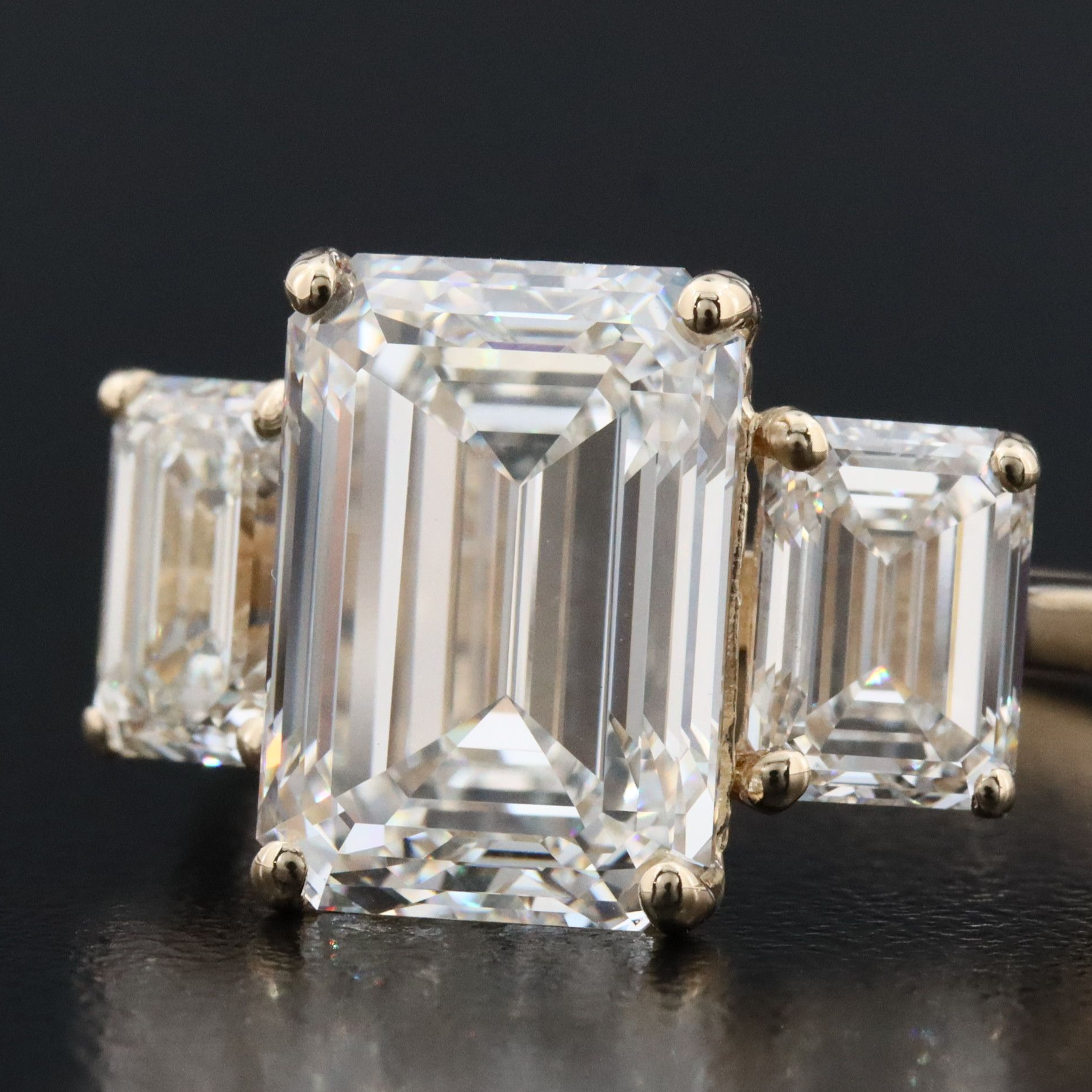 14K 7.30 CTW Lab Grown Diamond Ring with IGI Reports