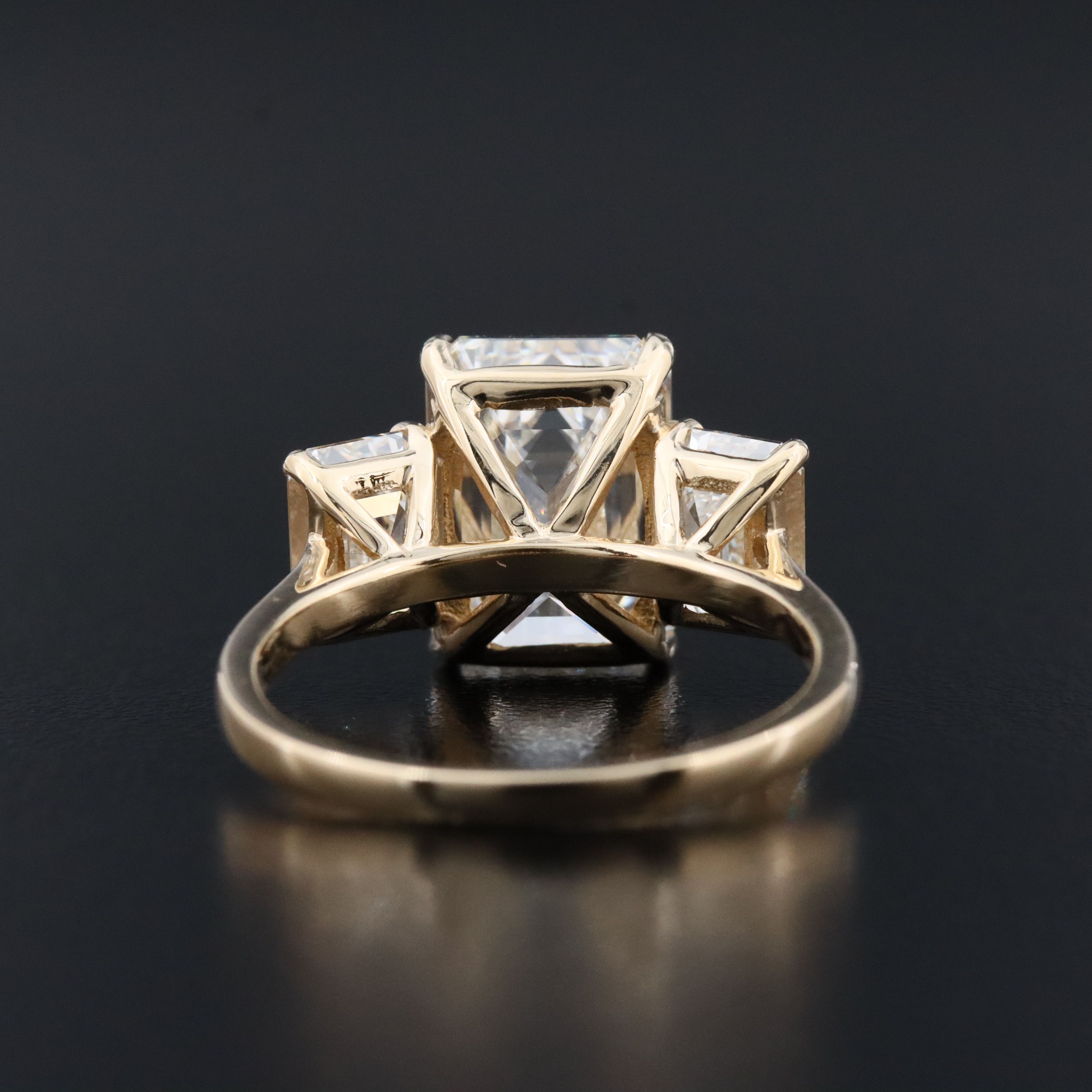 14K 7.30 CTW Lab Grown Diamond Ring with IGI Reports