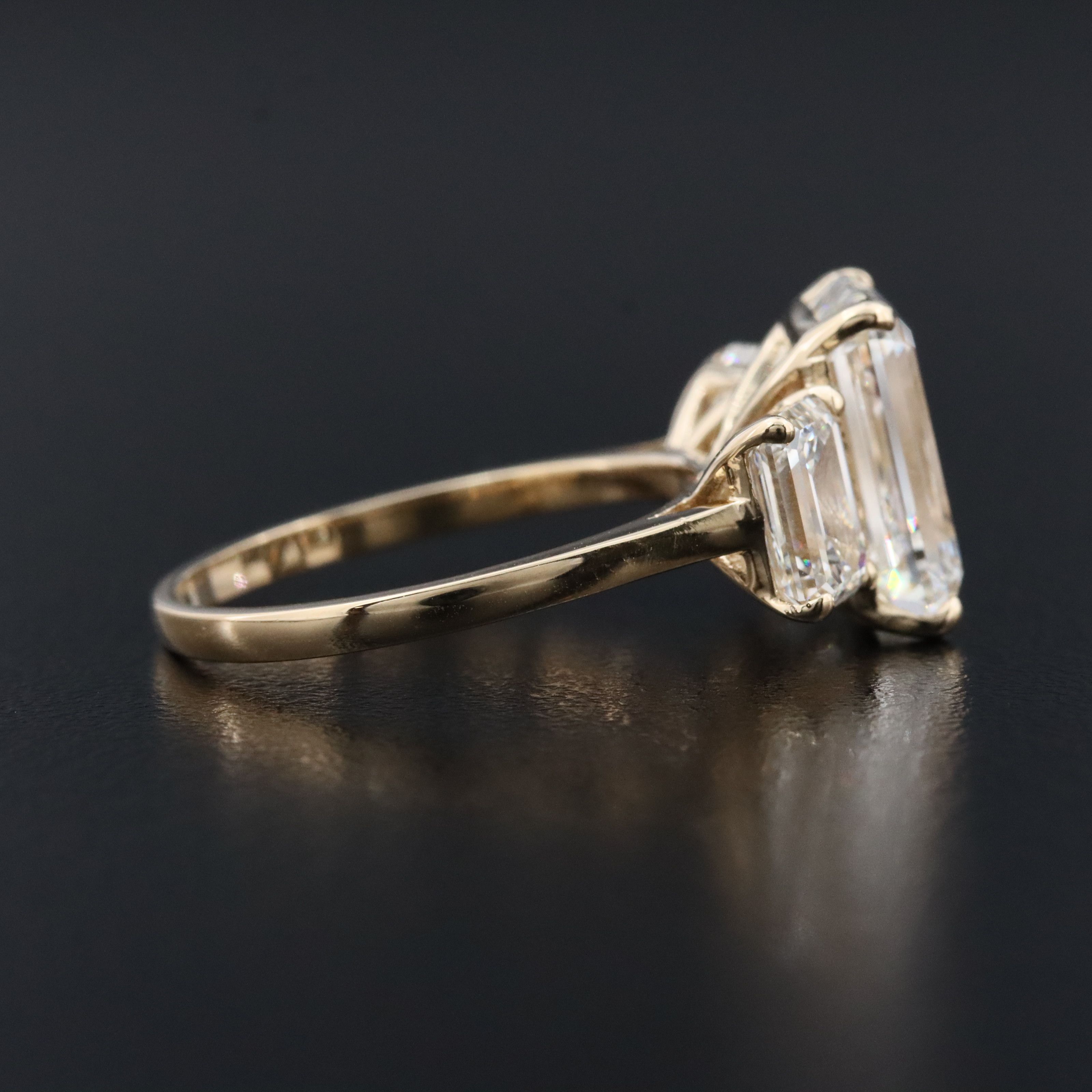 14K 7.30 CTW Lab Grown Diamond Ring with IGI Reports